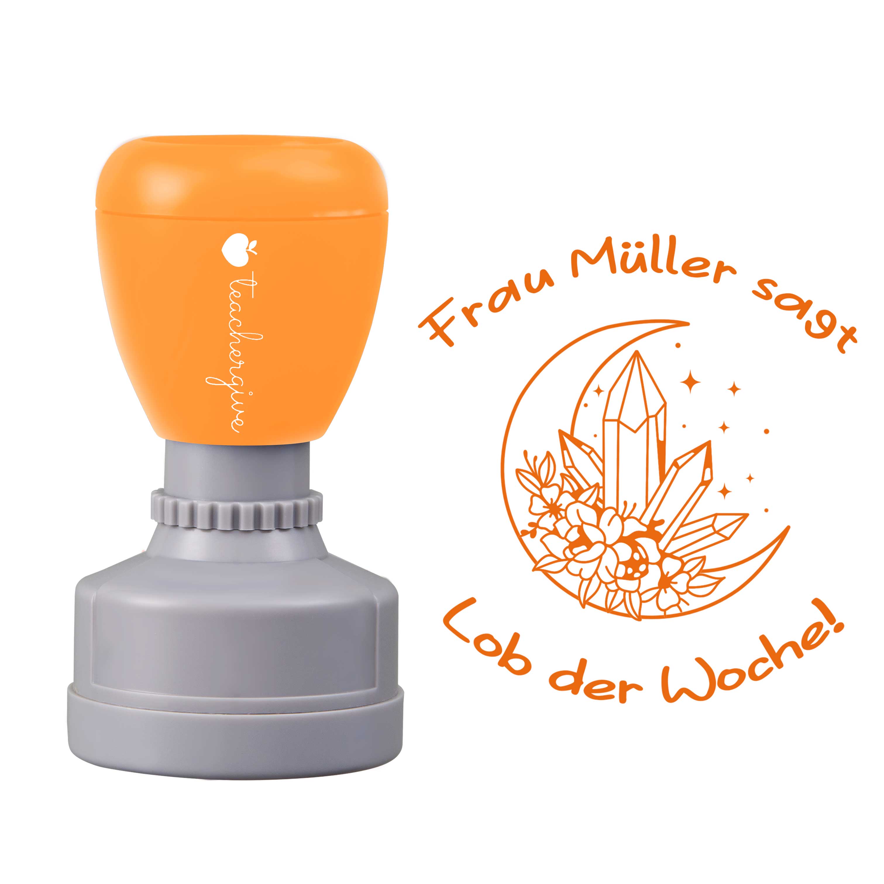 Personalisiert Name Lob der Woche Lehrer Stempel