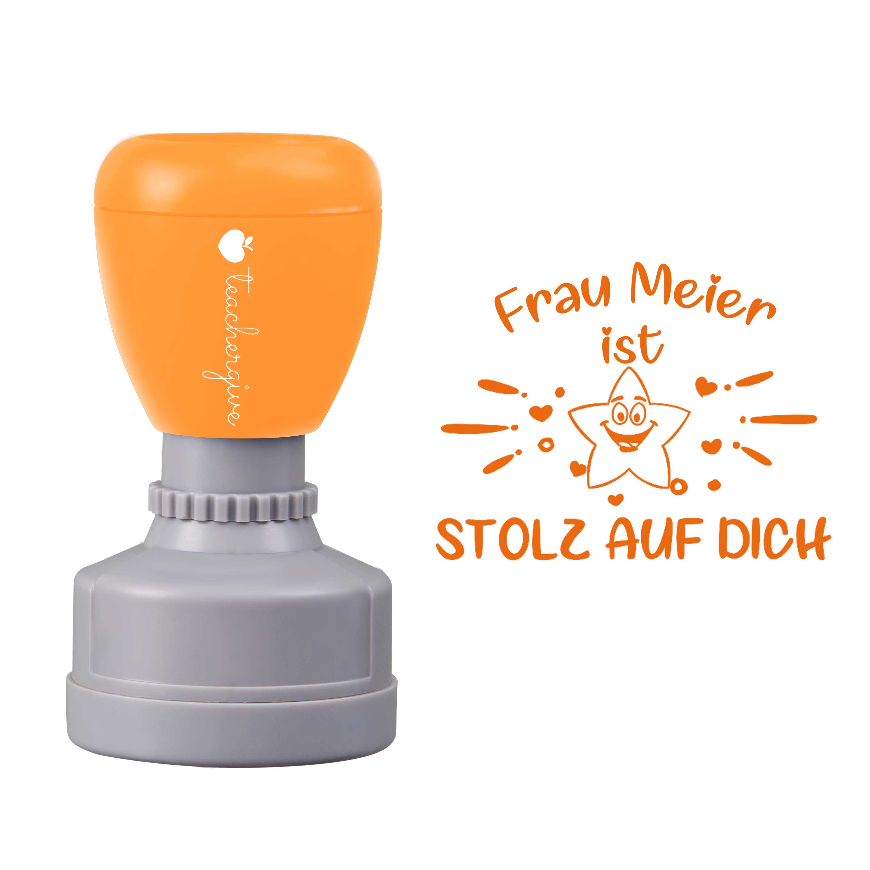 Personalisiert Stolz Auf Dich Lehrer Stempel