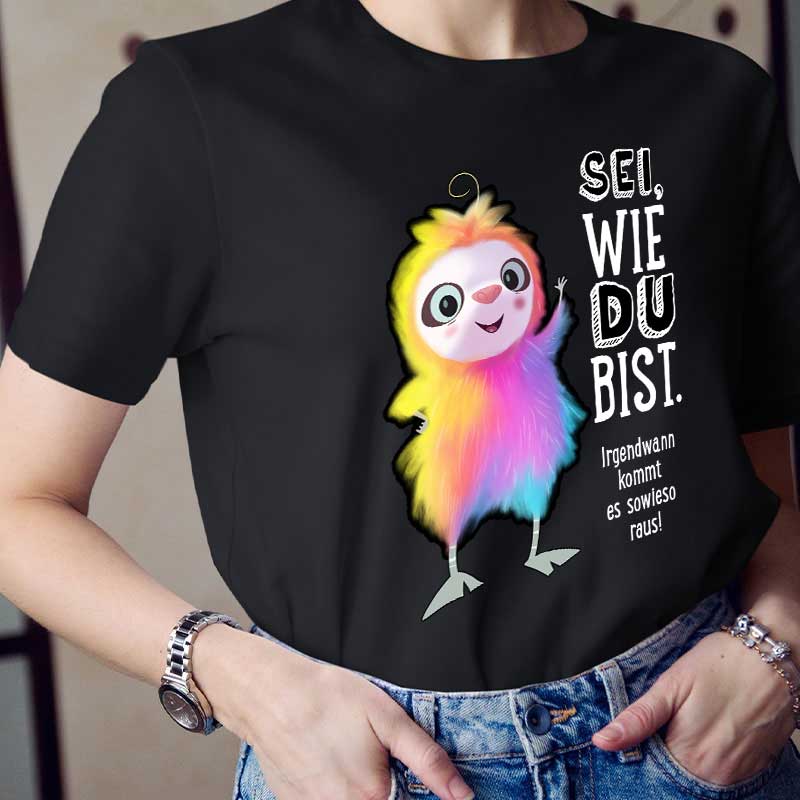 Flausch sei wie du bist irgendwann kommt es sowieso raus Lehrer T-Shirt