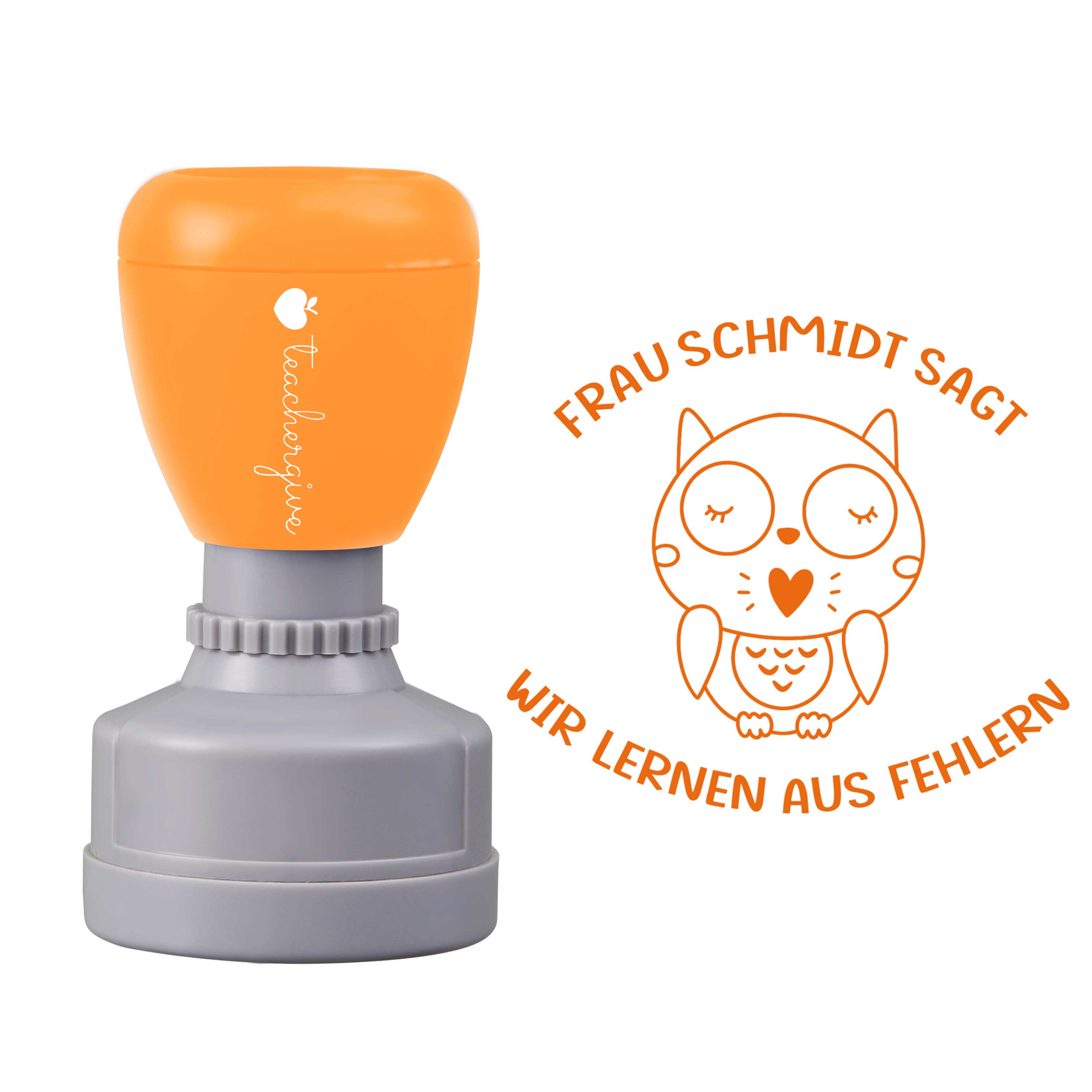 Personalisiert sagt wir lernen aus Fehlern Lehrer Stempel