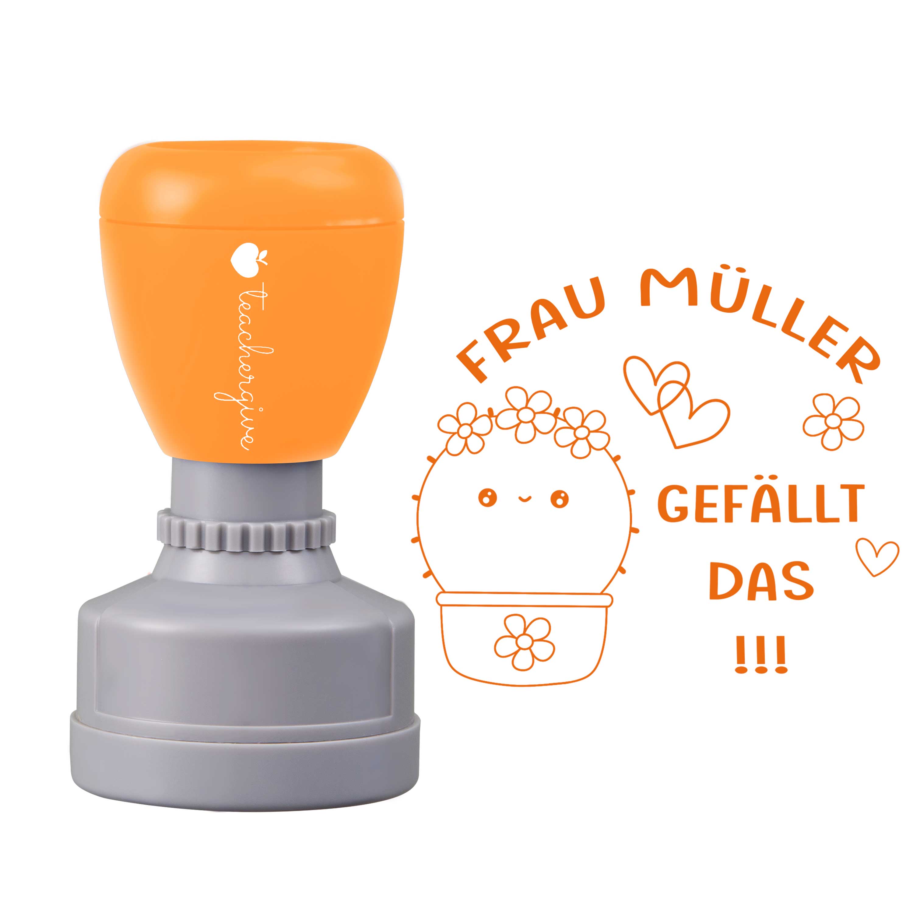 Personalisiert Name gefällt das Lehrer Stempel
