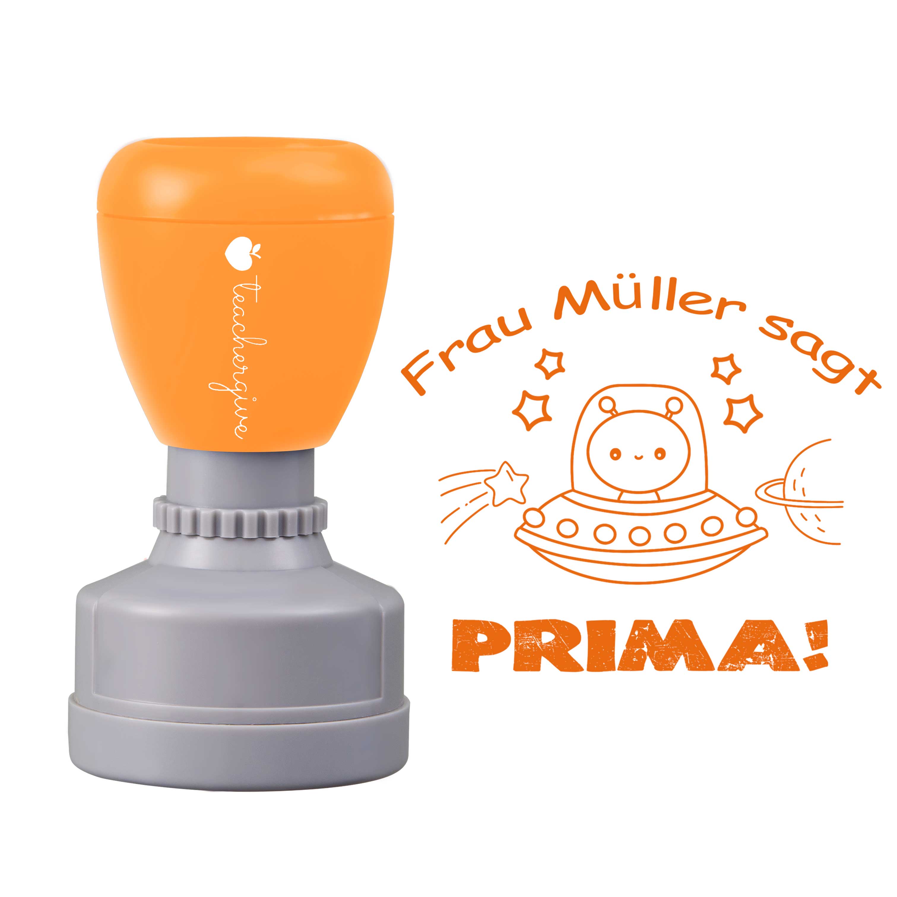 Personalisiert Name Sagt Prima Lehrer Stempel