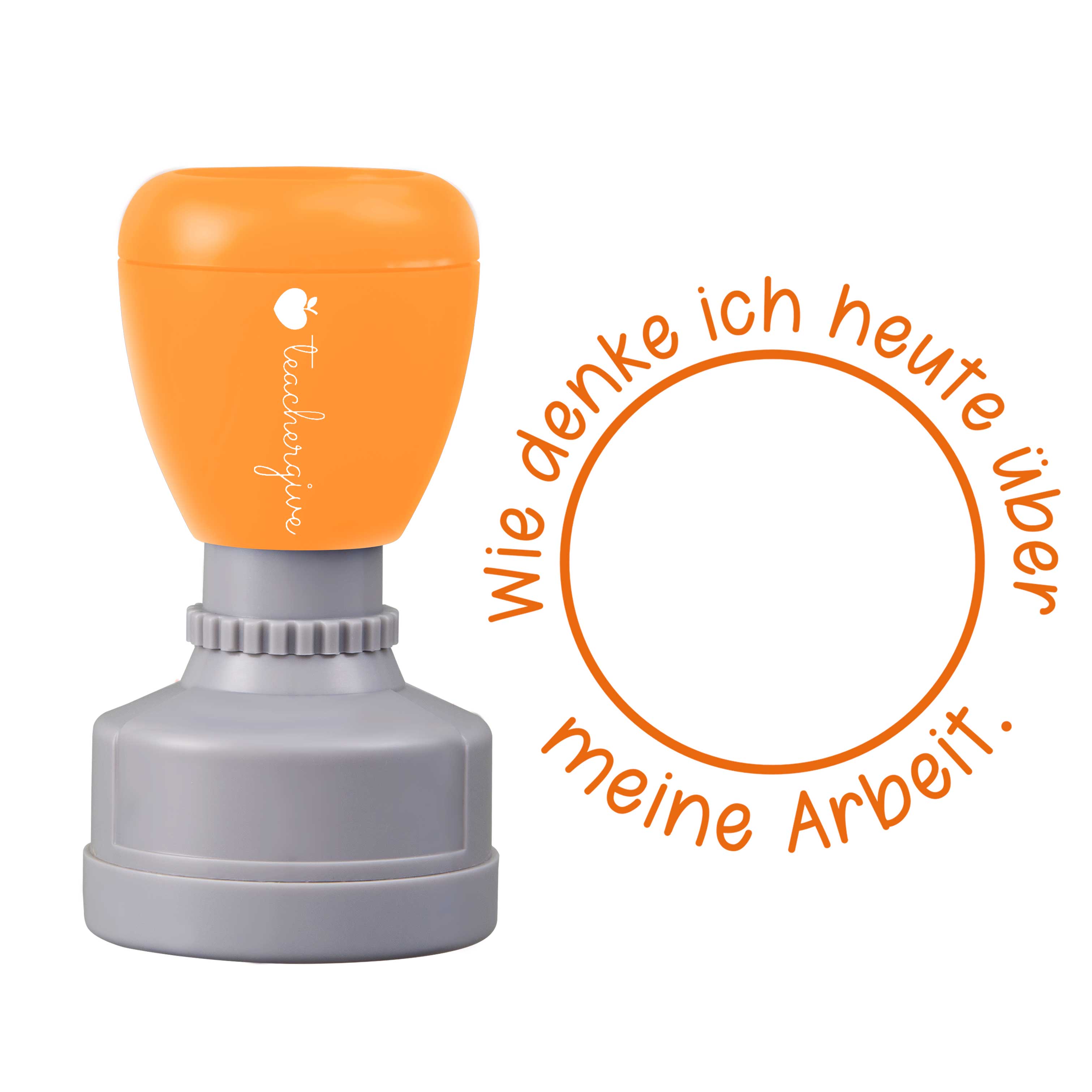 Wie Denke Ich Heute über Meine Arbeit Stempel