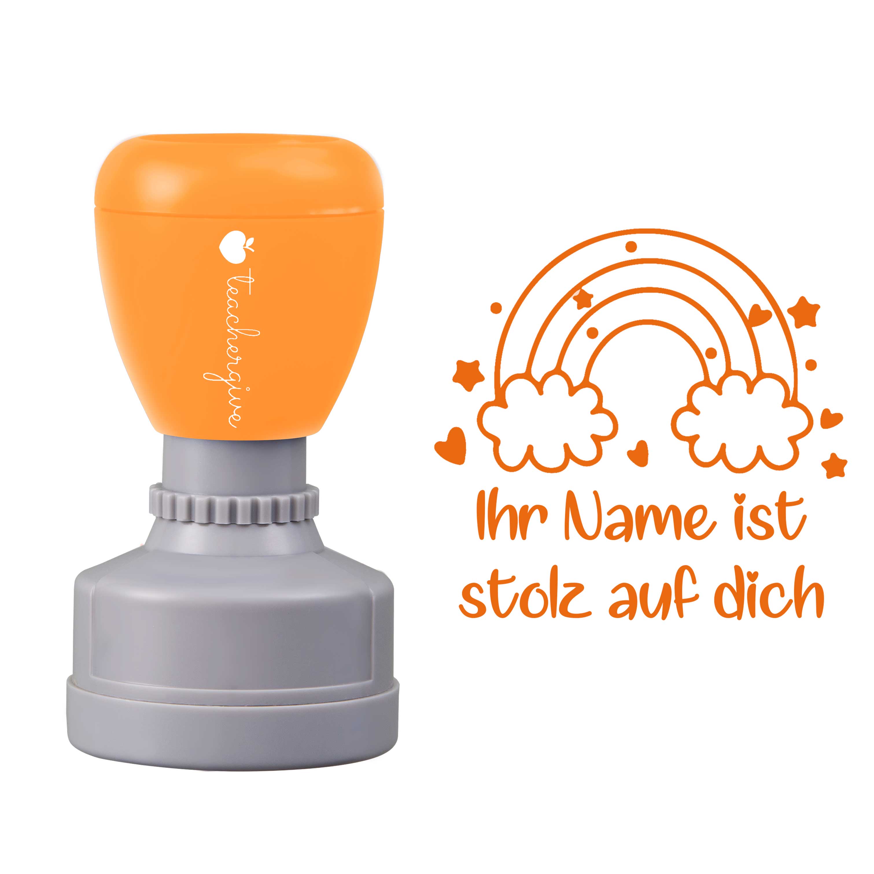 Personalisiet Ist Stolz Auf Dich Lehrer Stempel