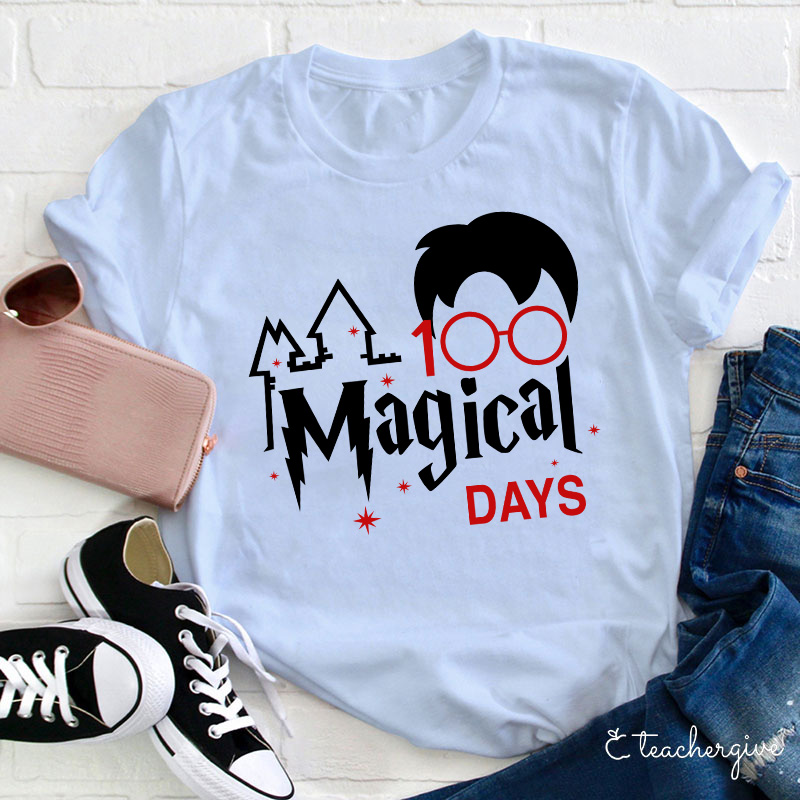 100 Magical Days Teacher T-Shirt