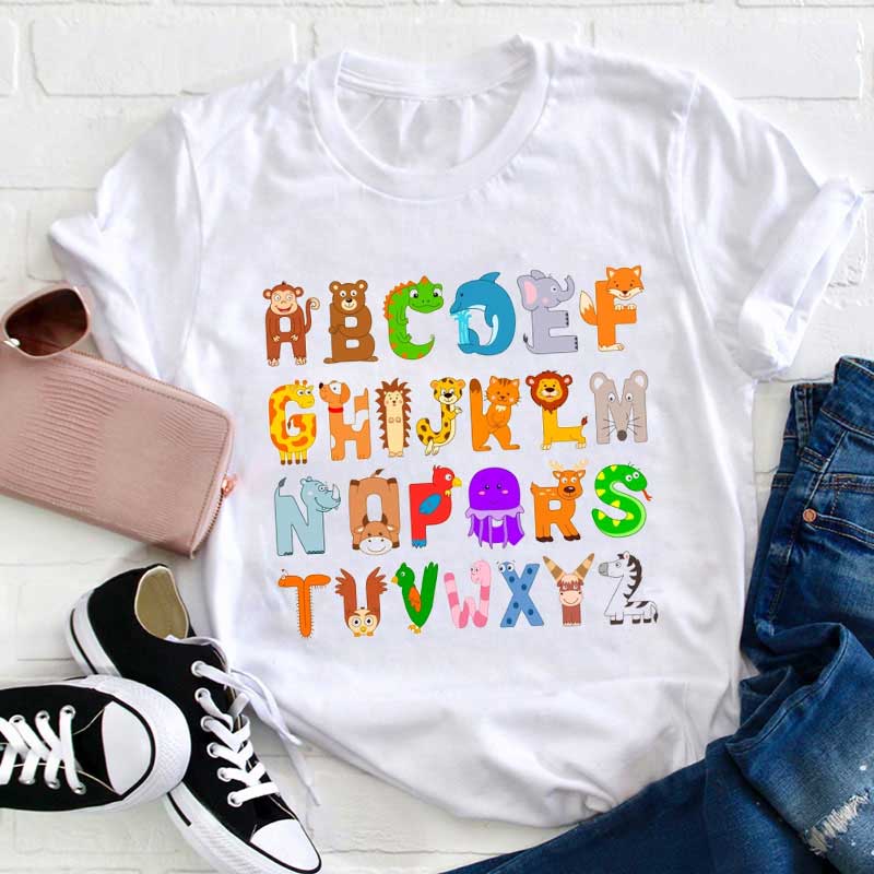 Deutsche Alphabet Lehrer T-Shirt