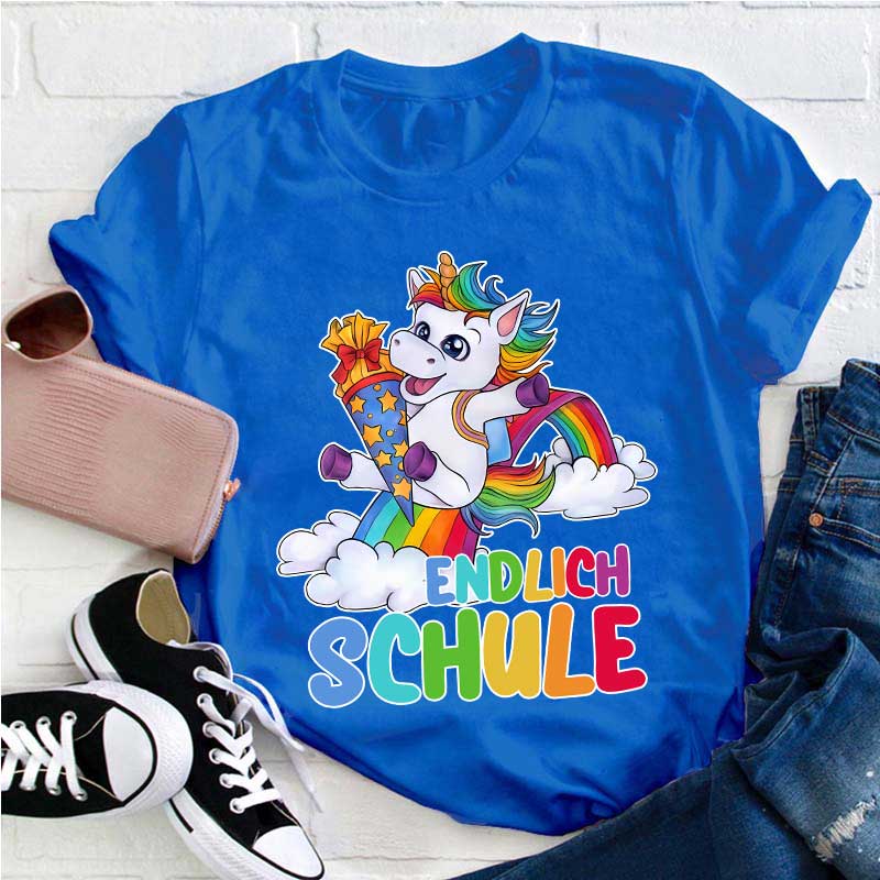 Endlich Schule Lehrer T-Shirt