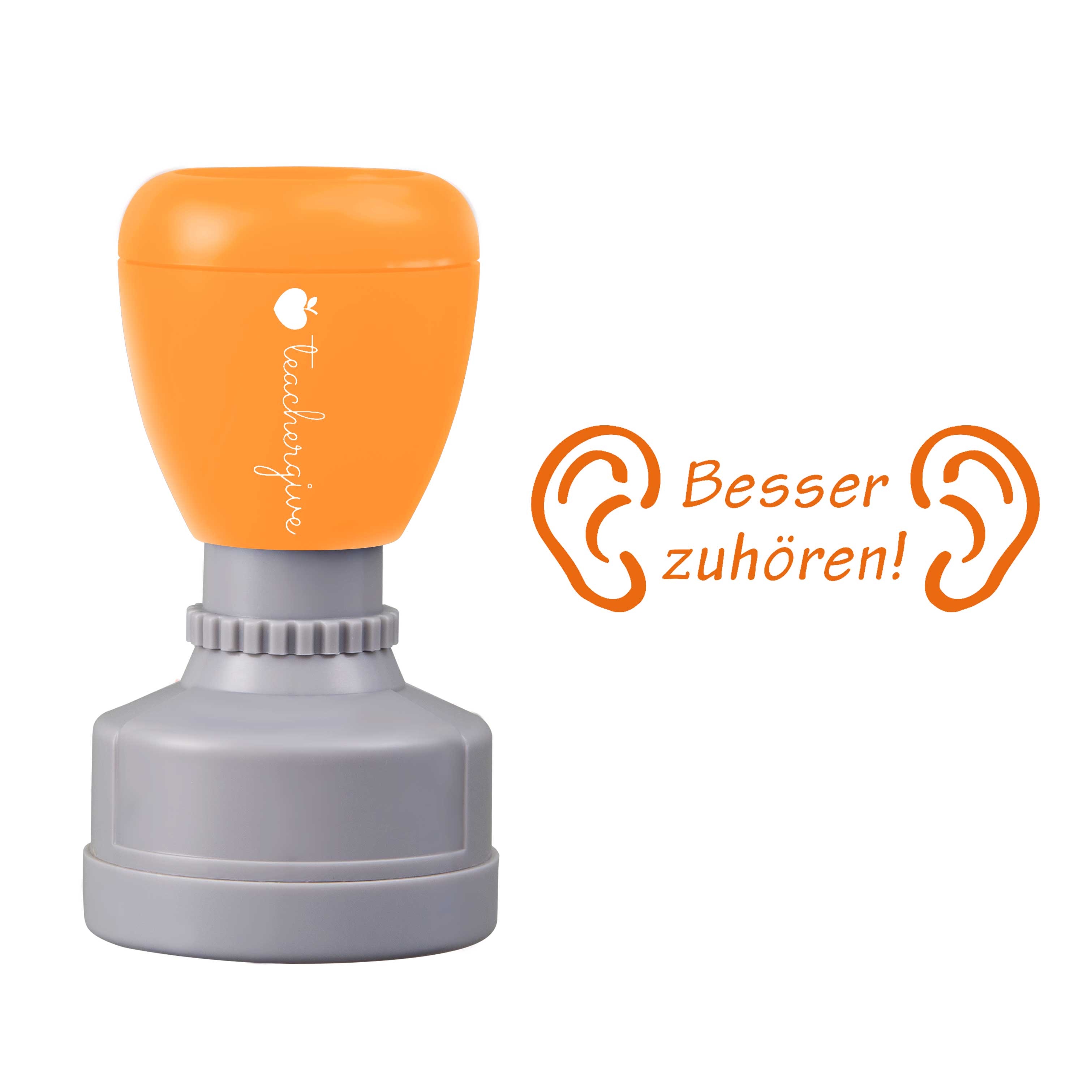 Besser Zuhören Lehrer Stempel