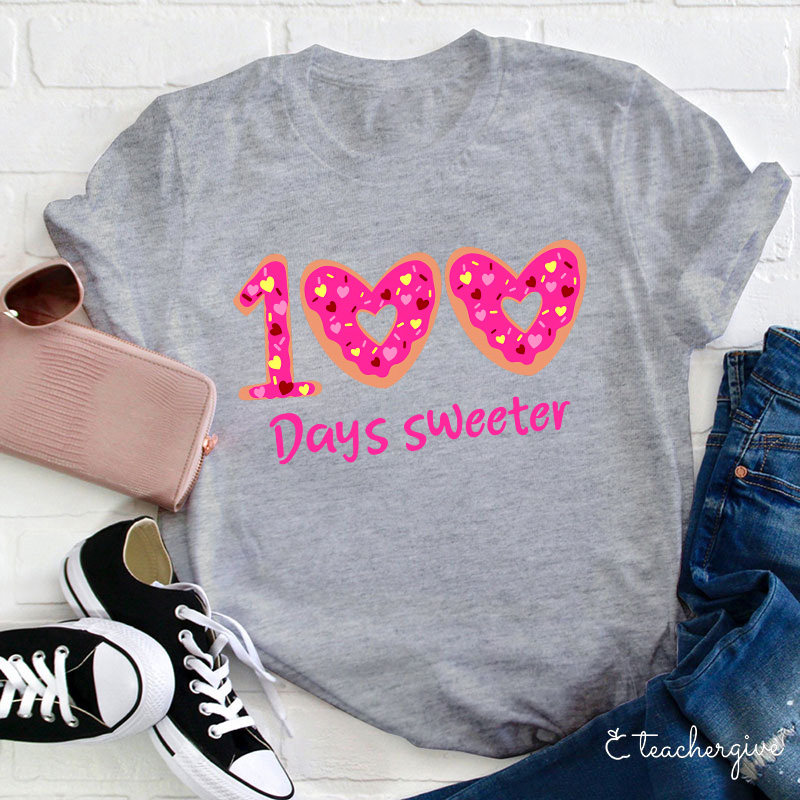 100 Days Sweeter Teacher T-Shirt