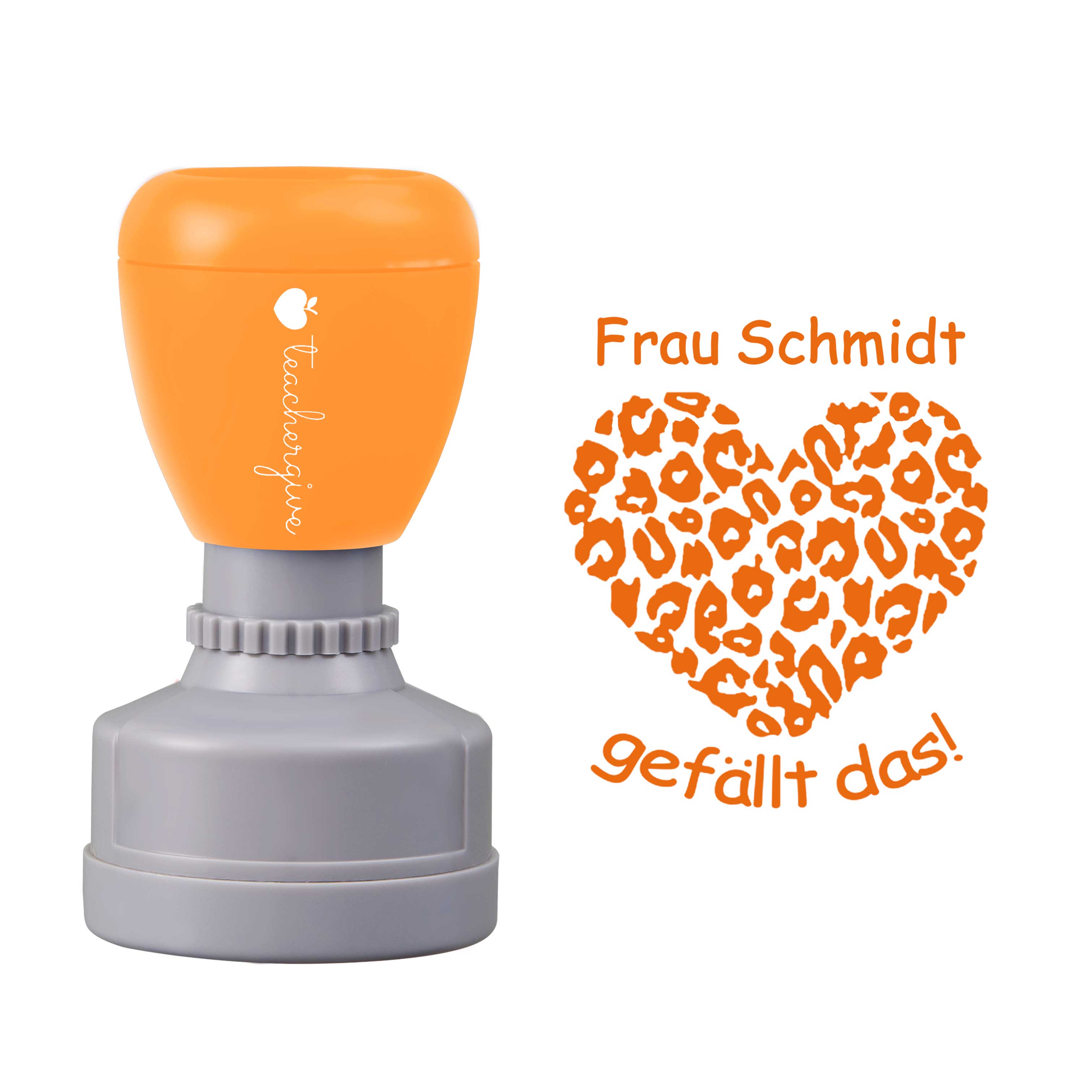Personalisiert Die Lehrerin Gefällt Das Lehrer Stempel