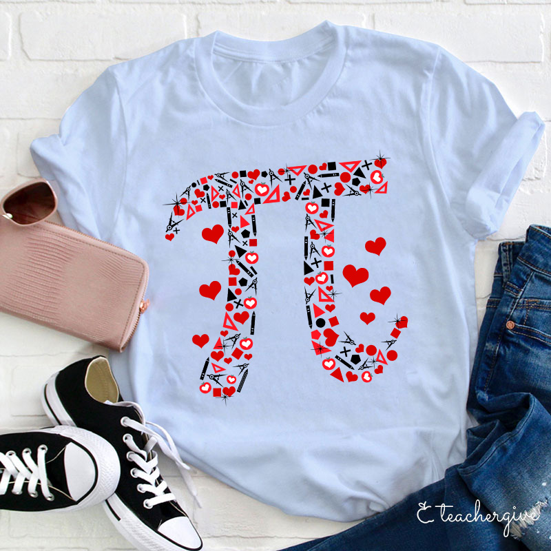 Bright Number Pi Math Teacher T-Shirt