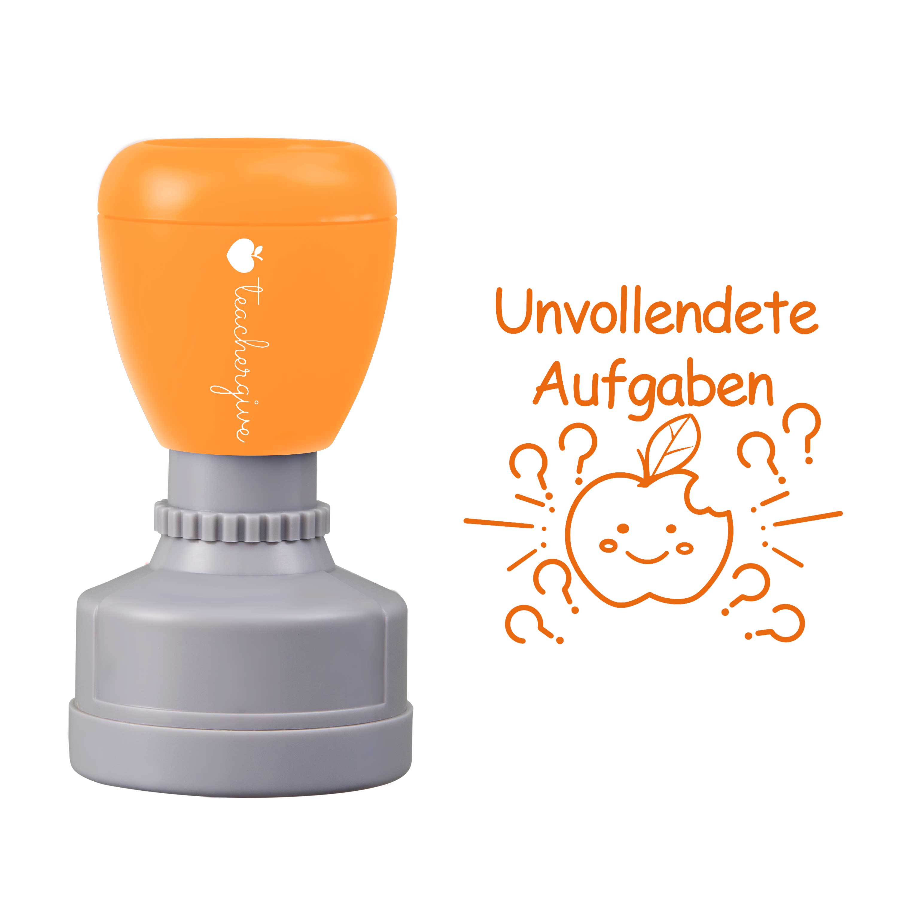 Unvollendete Aufgaben Lehrer Stempel