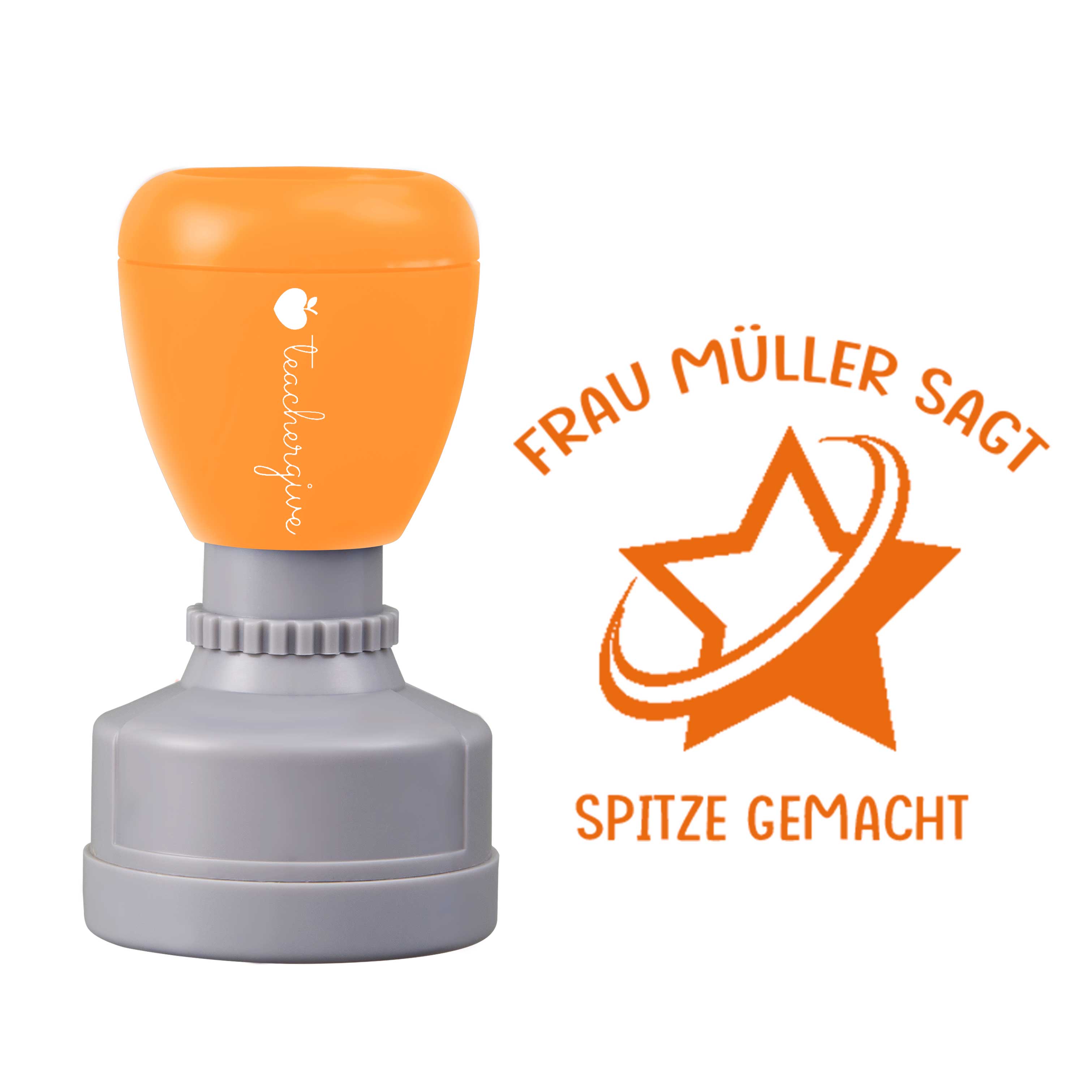 Personalisiert Name sagt spitze gemacht Lehrer Stempel