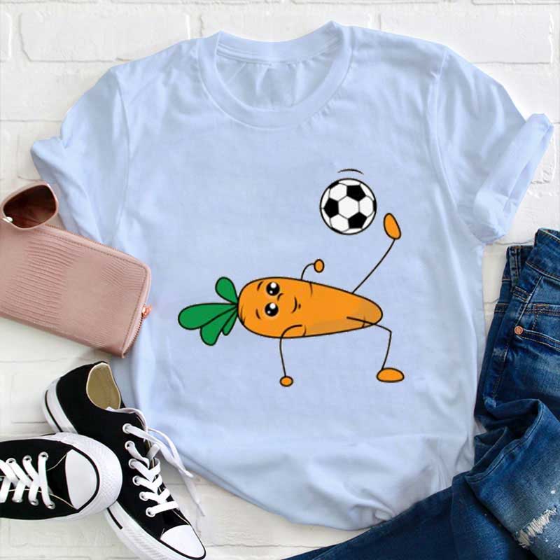 Karotten spielen Fußball Lehrer T-Shirt