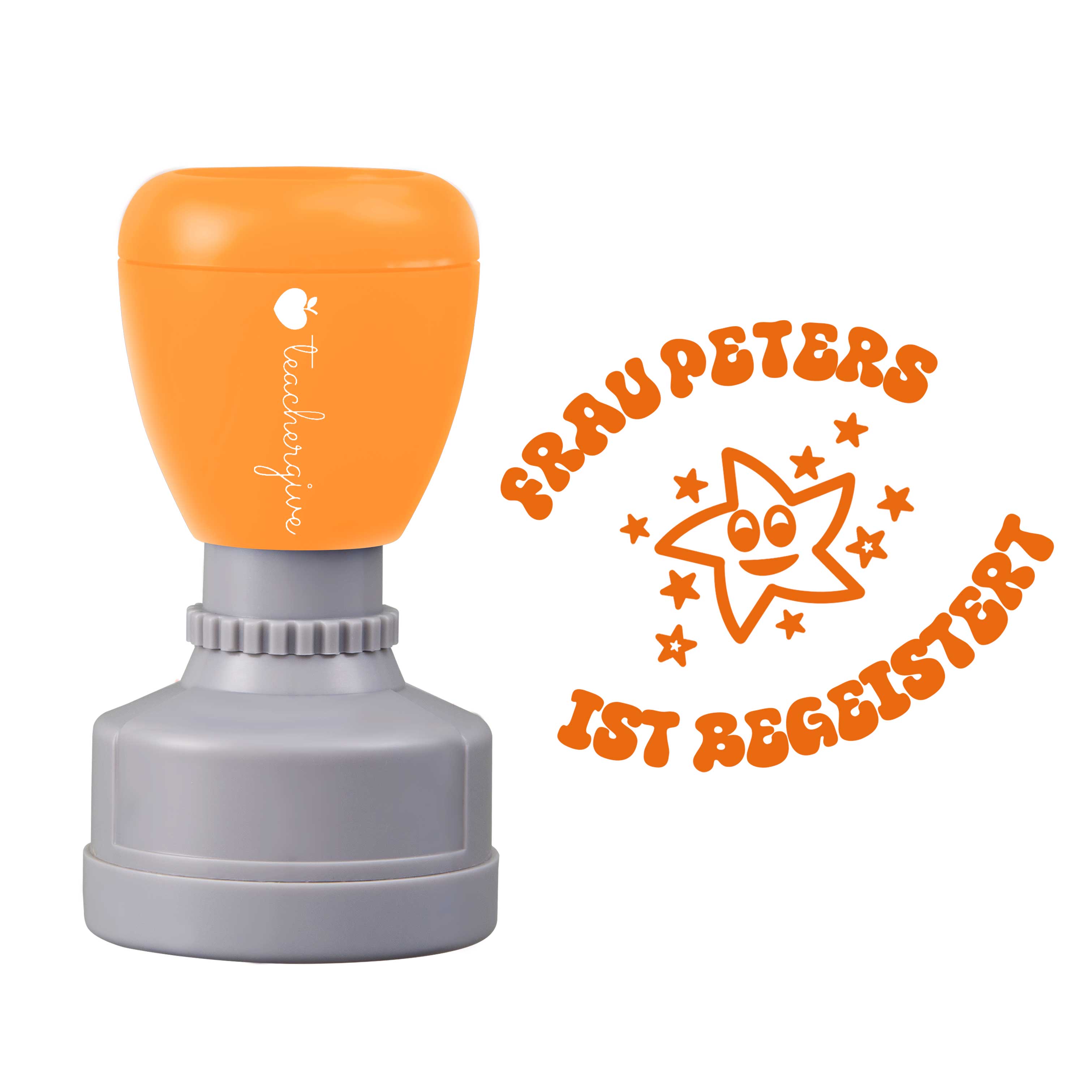 Personalisiert Begeistert Lehrer Stempel
