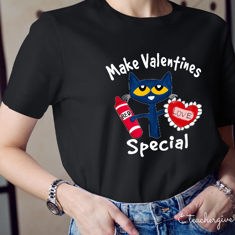 Make Valentines Special With A Red Heart Teacher T-Shirt