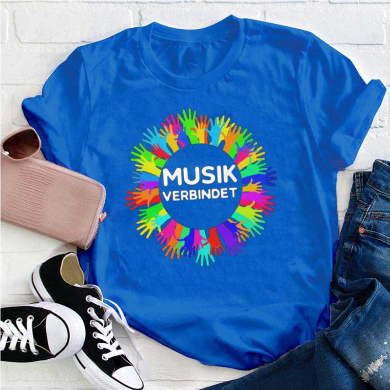 Musik Verbinden Lehrer T-shirt