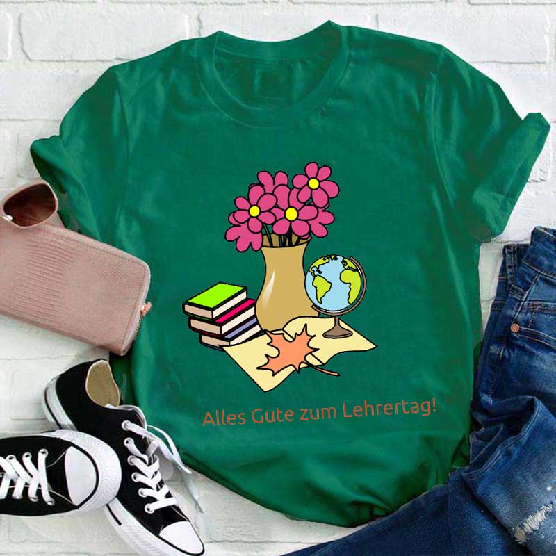 Alles Gute zum Lehrertag Lehrer T-Shirt