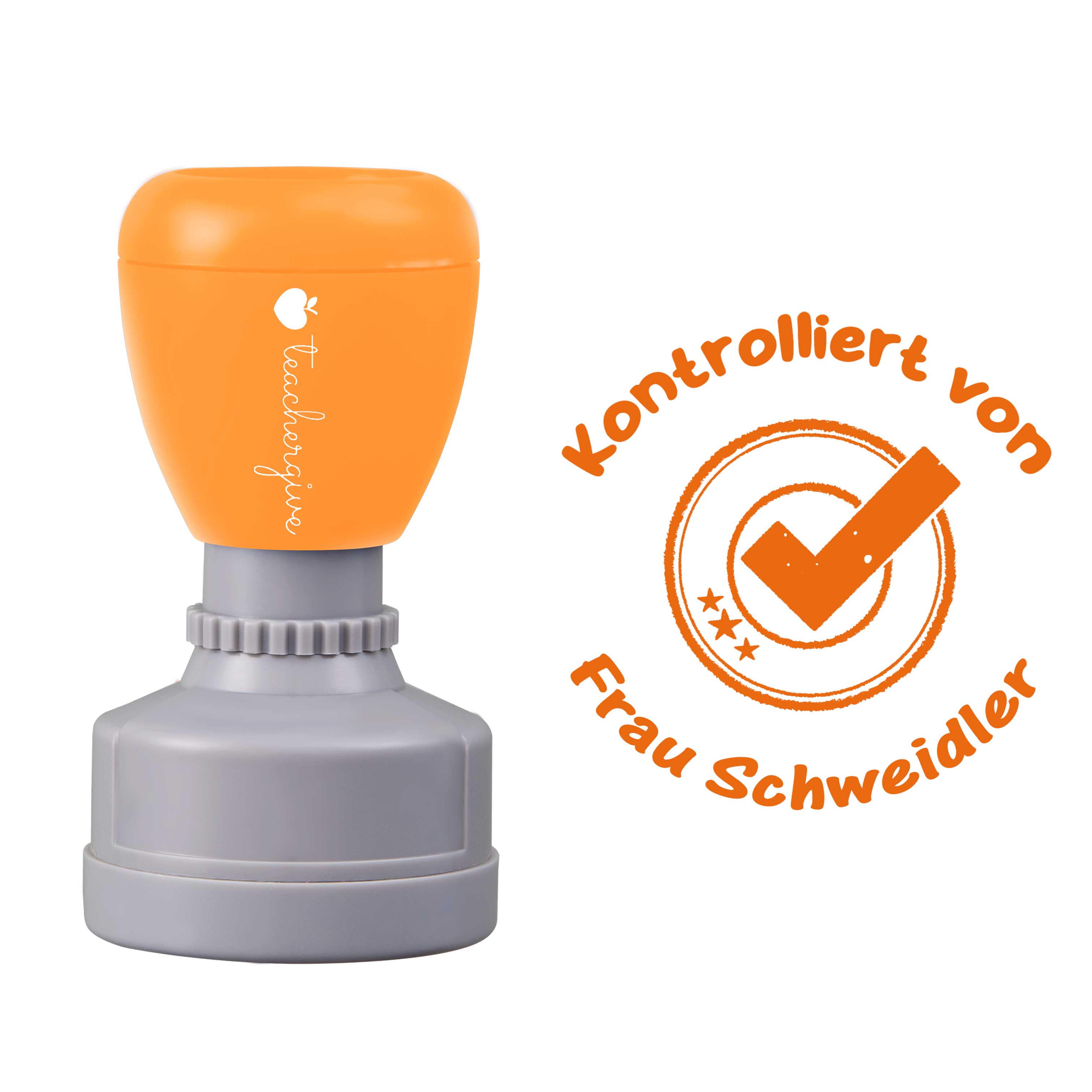 Personalisiert Kontrolliert Von Lehrer Stempel