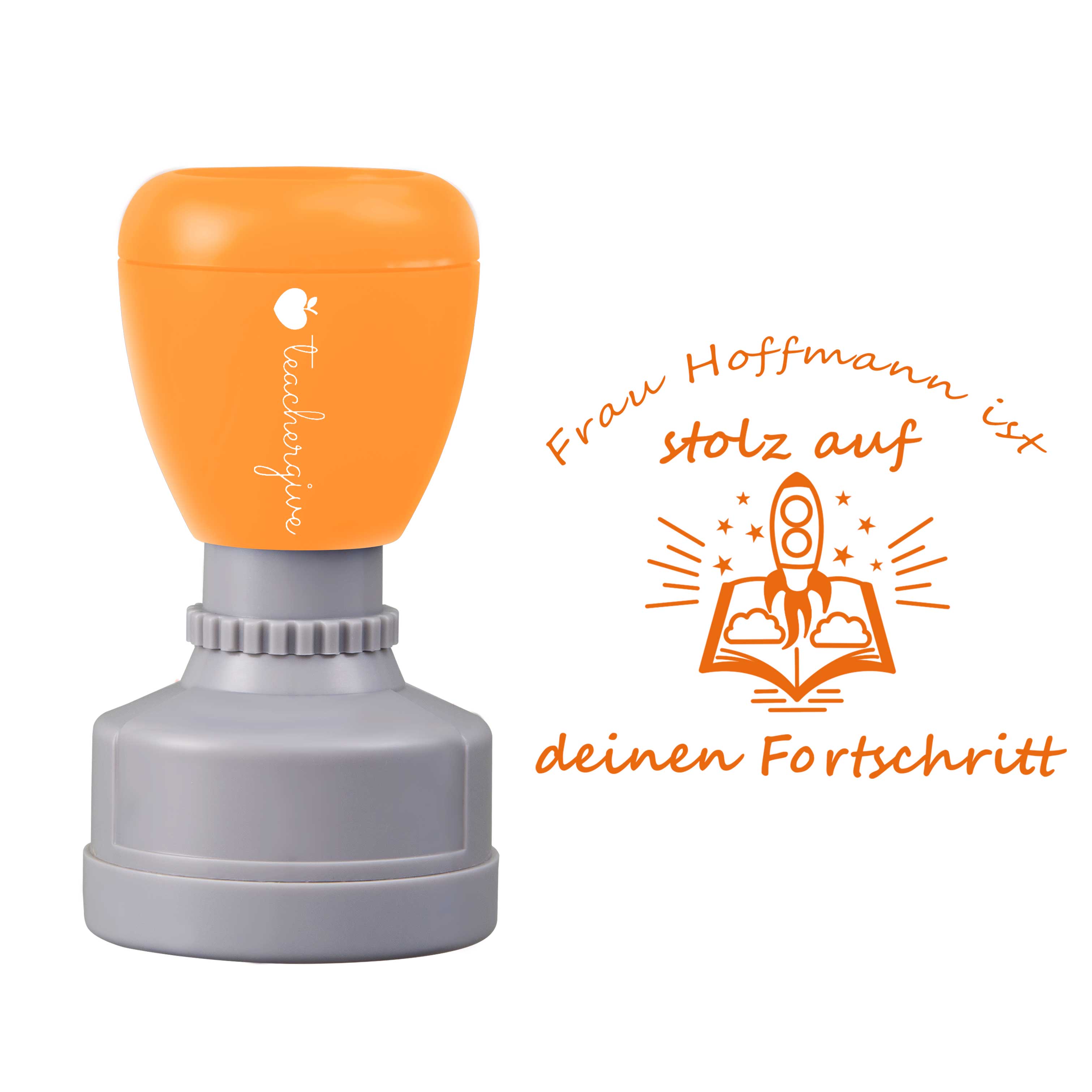 Personalisiert Ist Stolz Auf Deinen Fortschritt Lehrer Stempel