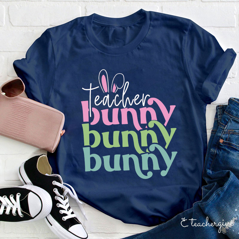 Hoppy Bunny Teacher T-Shirt
