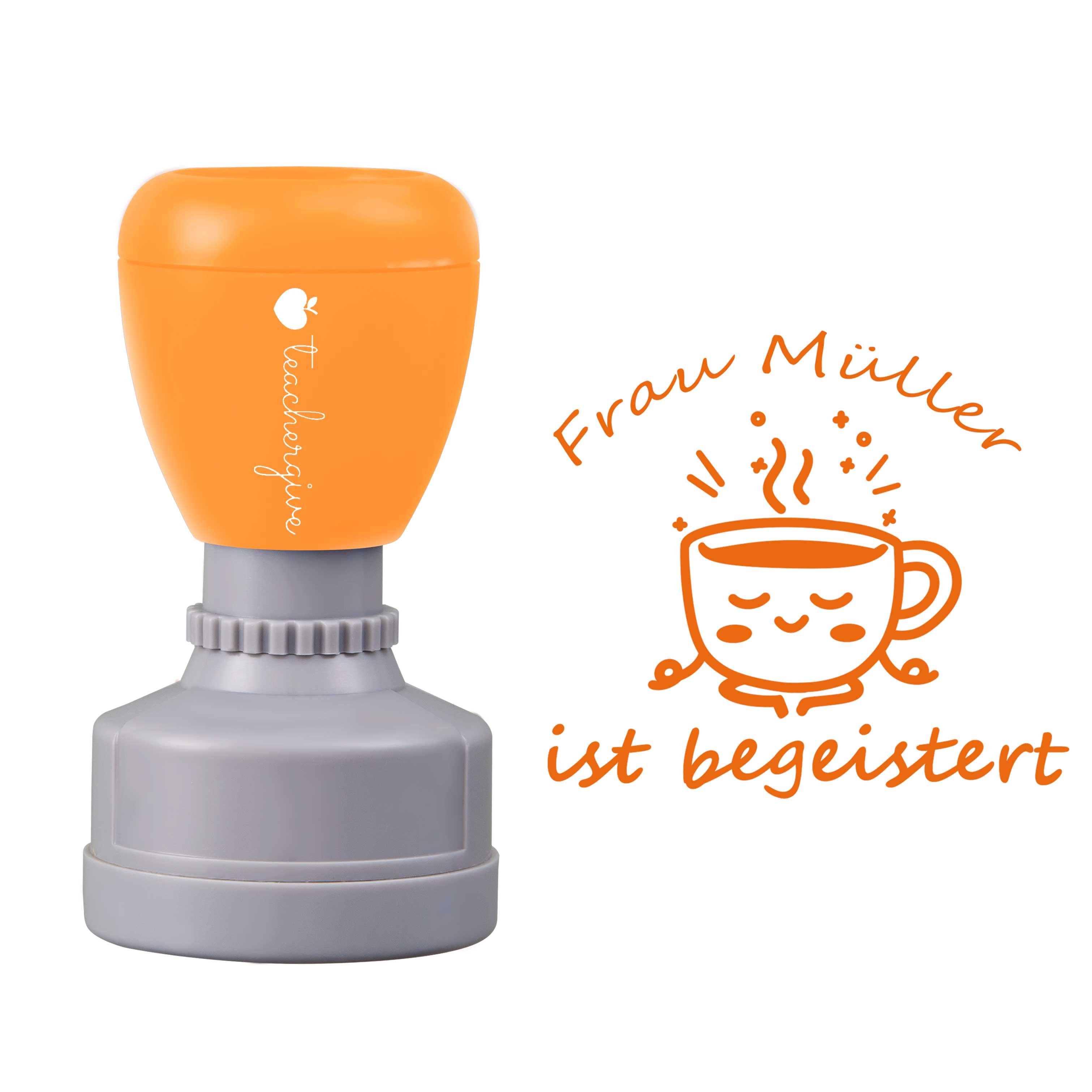 Personalisiert Ist Begeistert Lehrer Stempel