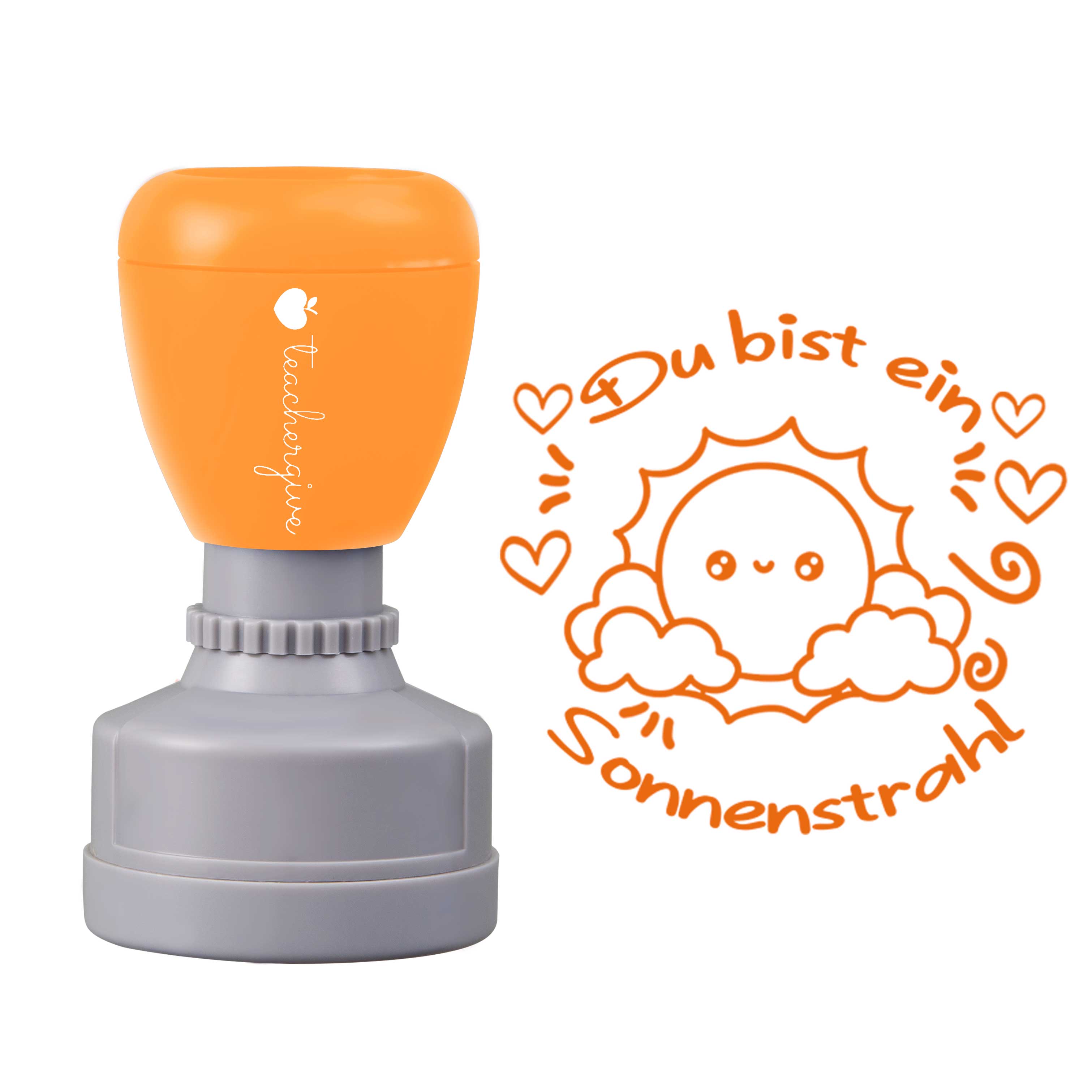 Du bist ein Sonnenstrahl Lehrer Stempel