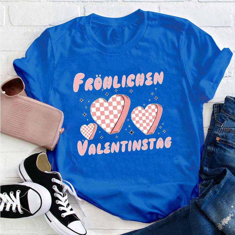 Fröhlichen Valentinstag Lehrer T-Shirt