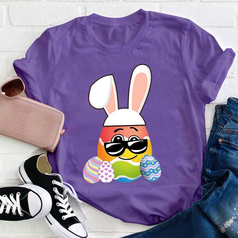 Osterhase mit Brille Lehrer T-Shirt