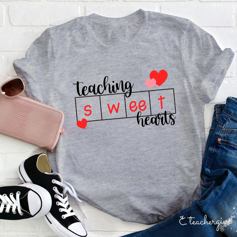 Teaching Sweet Hearts Teacher T-Shirt