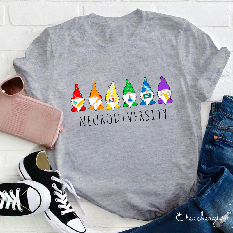 Neurodiversity Gnomies Teacher T-Shirt