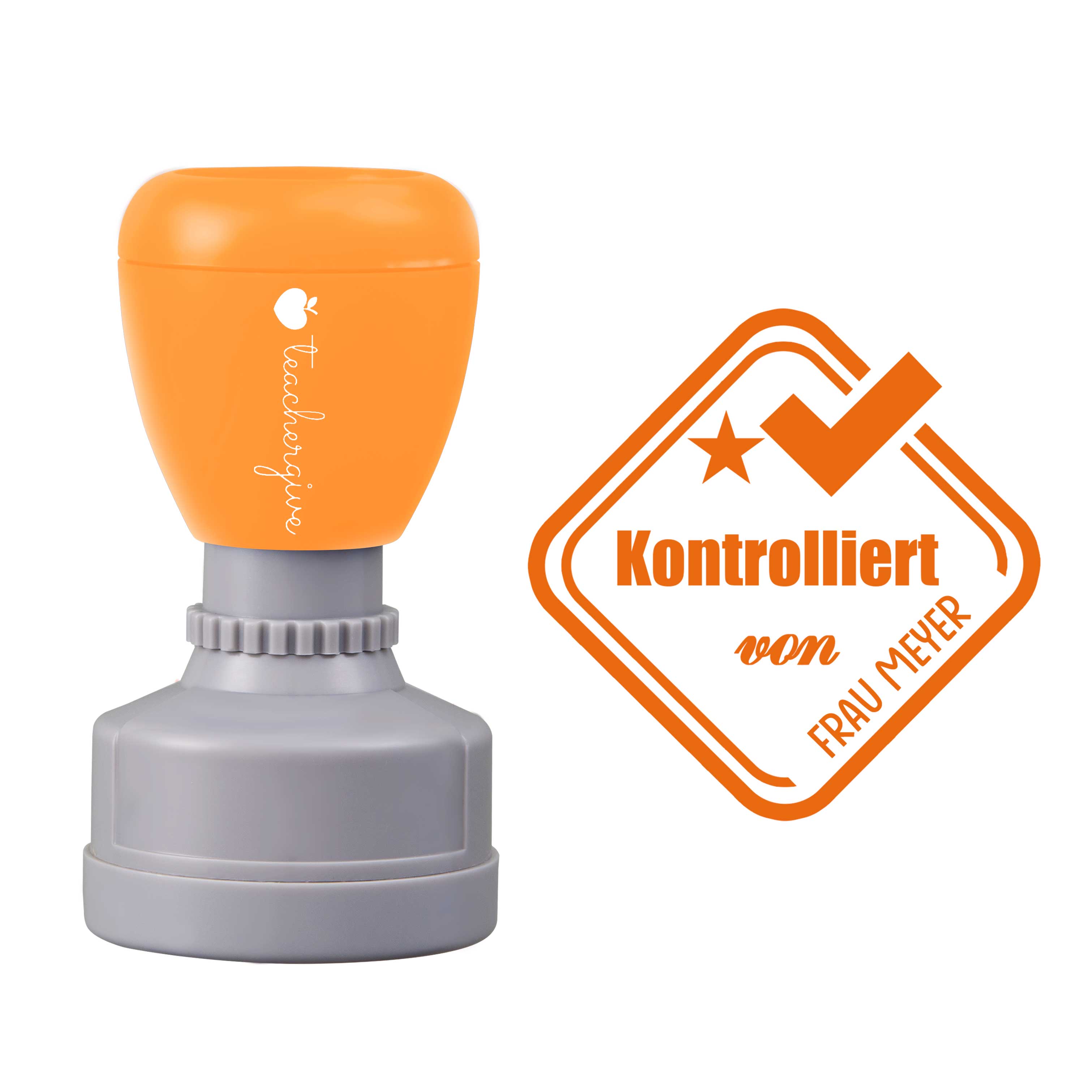 Personalisiert Kontrolliert Lehrer Stempel
