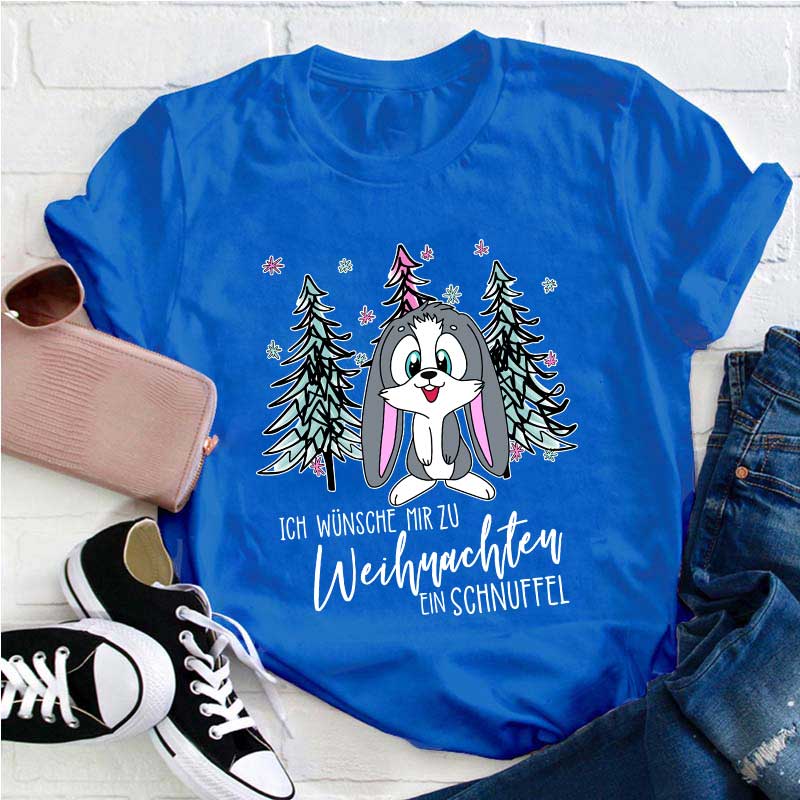 Ein Schnuffel Zu Weihnachten Lehrer T-Shirt