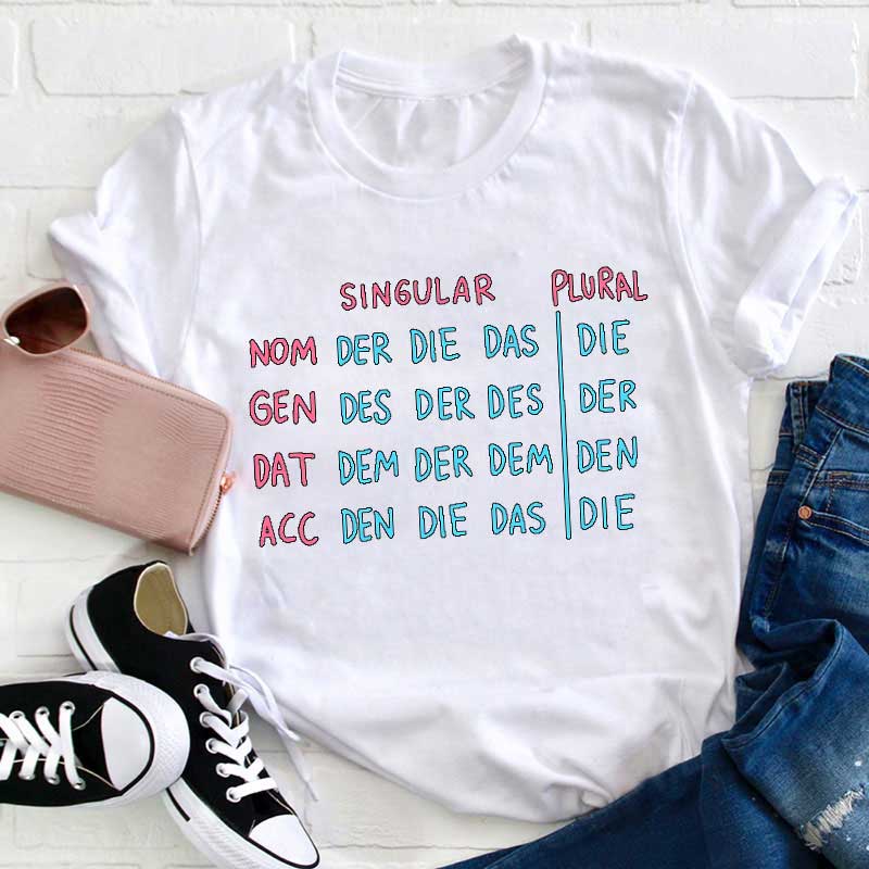 Bestimmte Artikel Lehrer T-Shirt