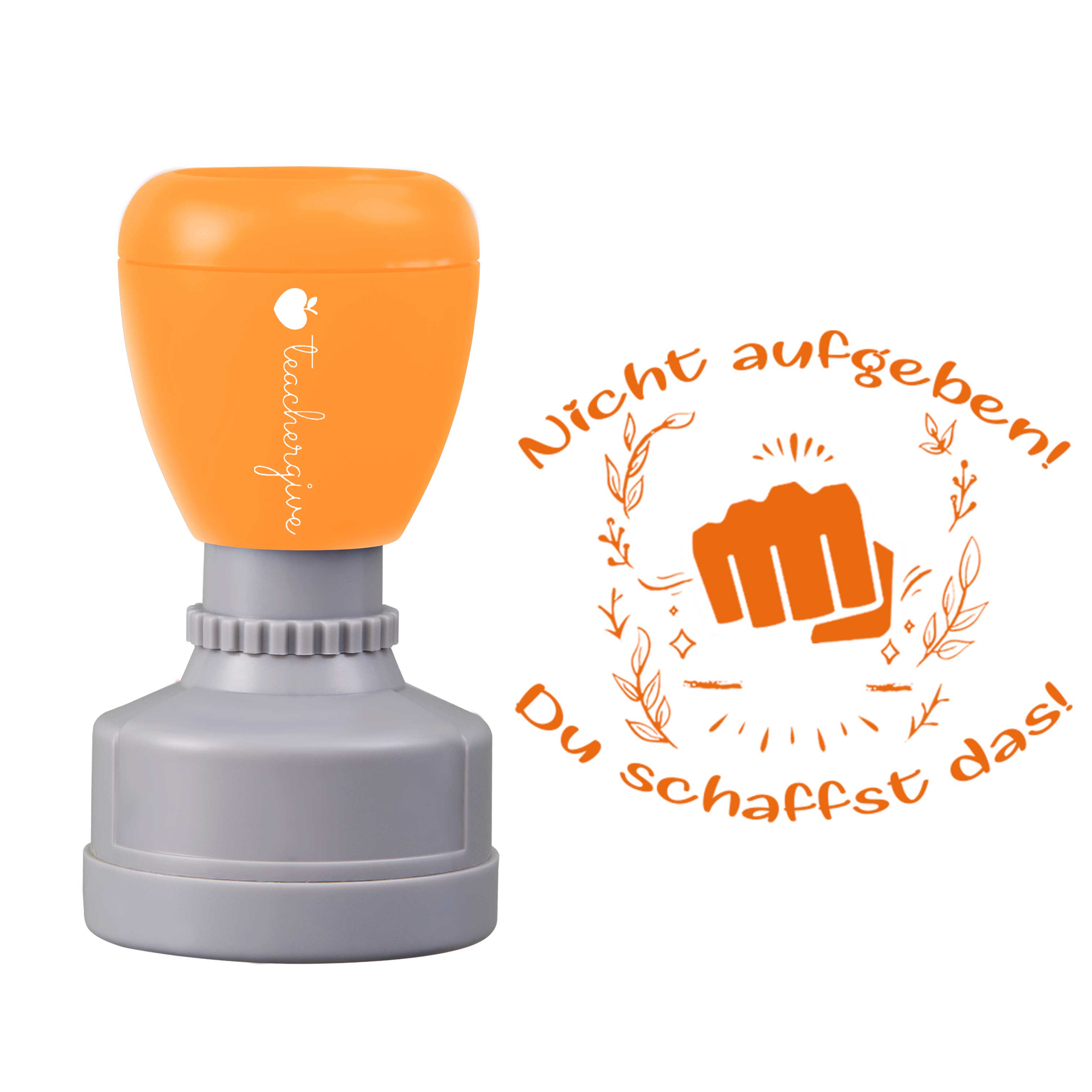 Nicht Aufgeben Du schaffst das Lehrer Stempel