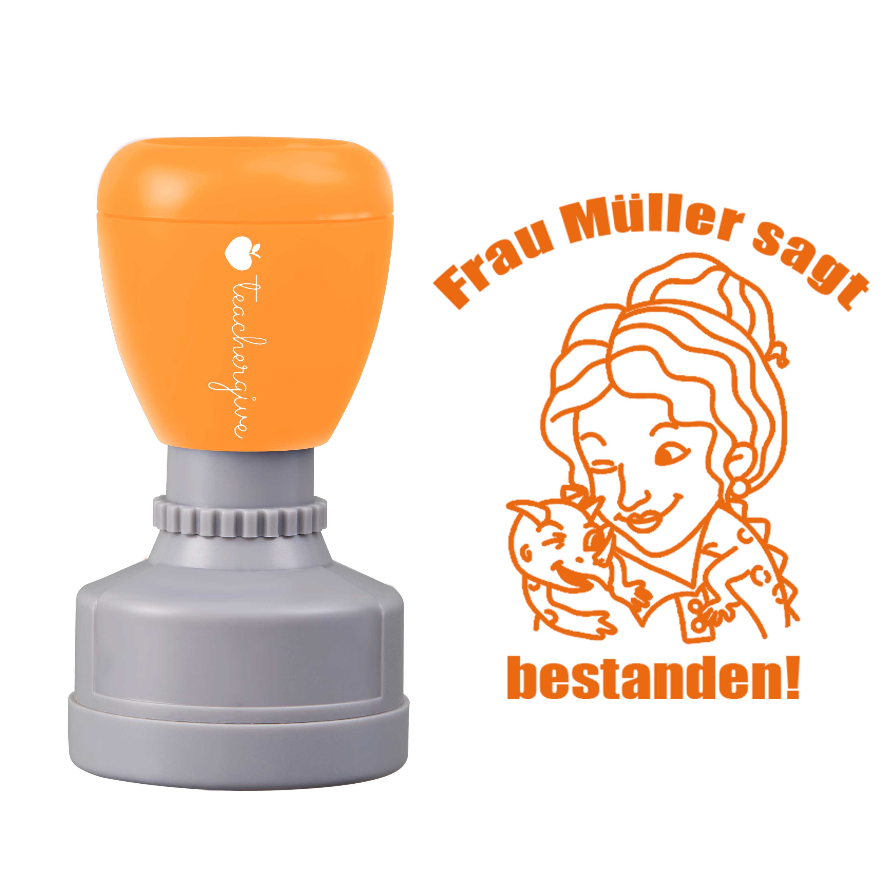 Personalisiert Name Sagt Bestanden Lehrer Stempel