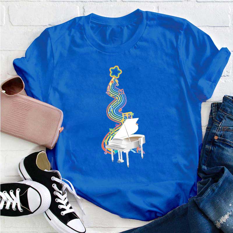 Klavier Musik Lehrer T-Shirt
