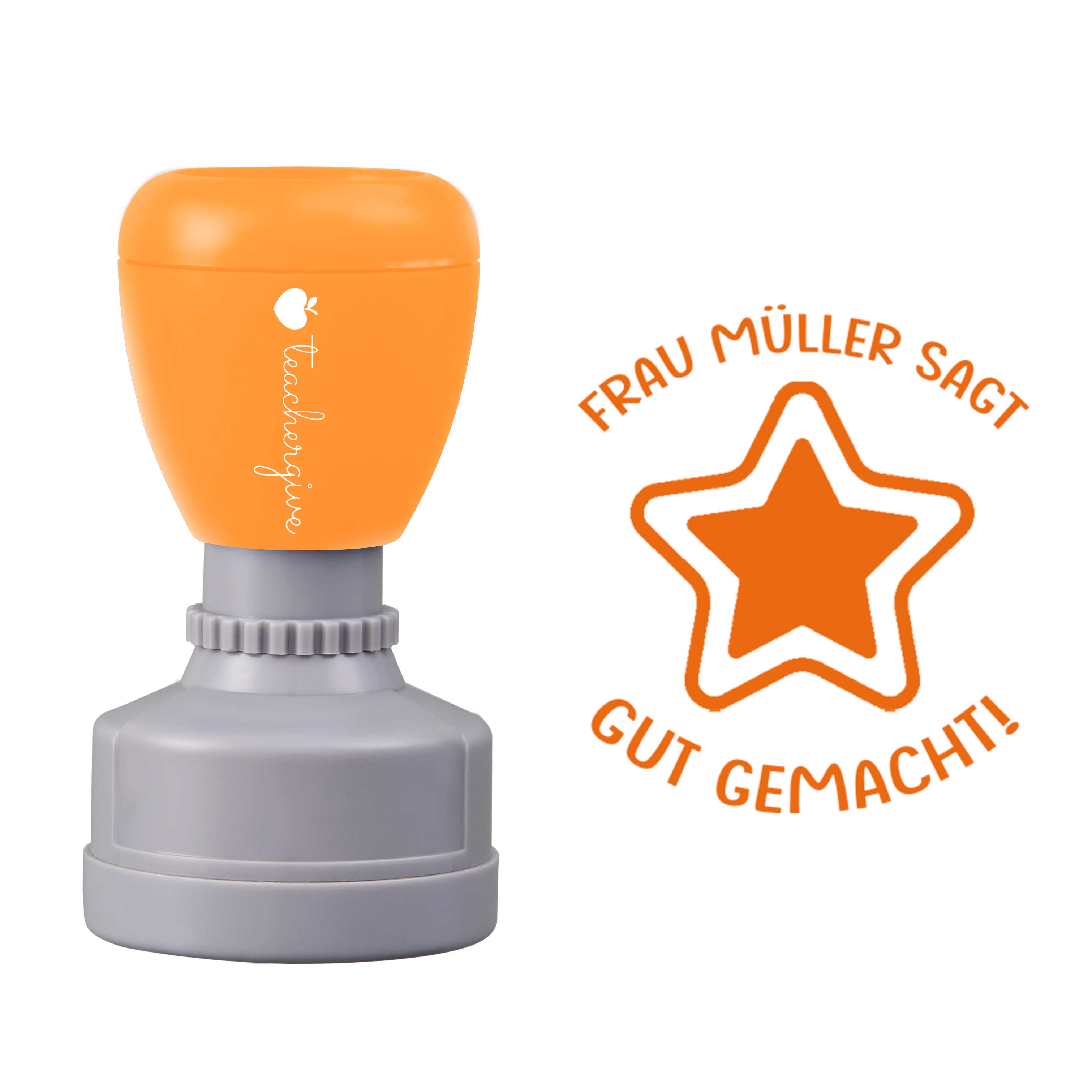 Personalisiert Name sagt gut gemacht Lehrer Stempel