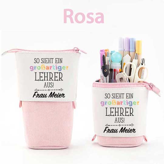 Personalisiert So sieht ein großartiger Lehrer aus Federmäppchen Mäppchen