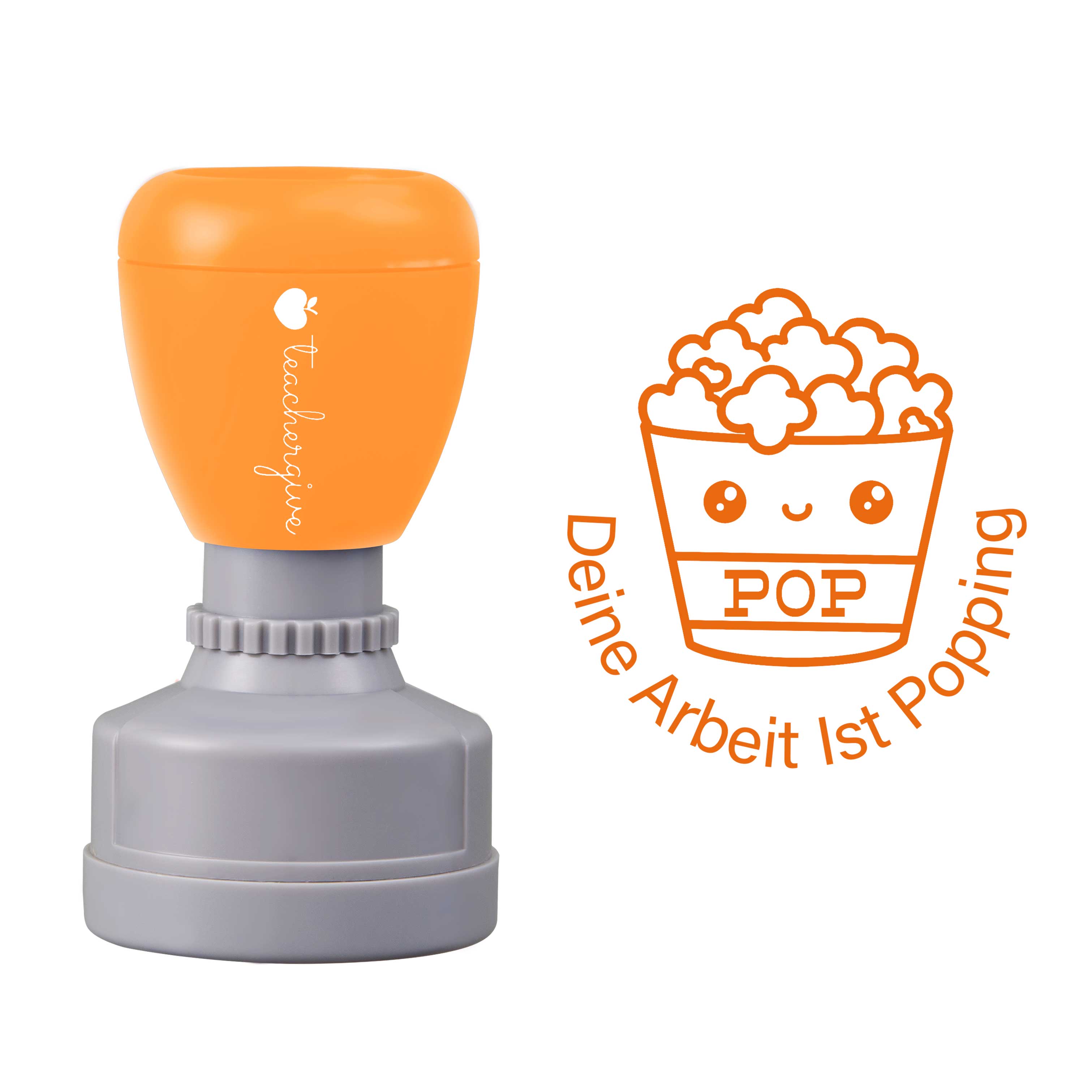 Deine Arbeit Ist Popping Stempel
