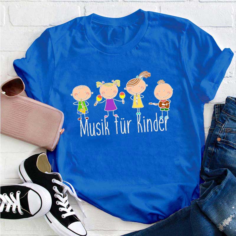 Musik Für Kinder Lehrer T-Shirt