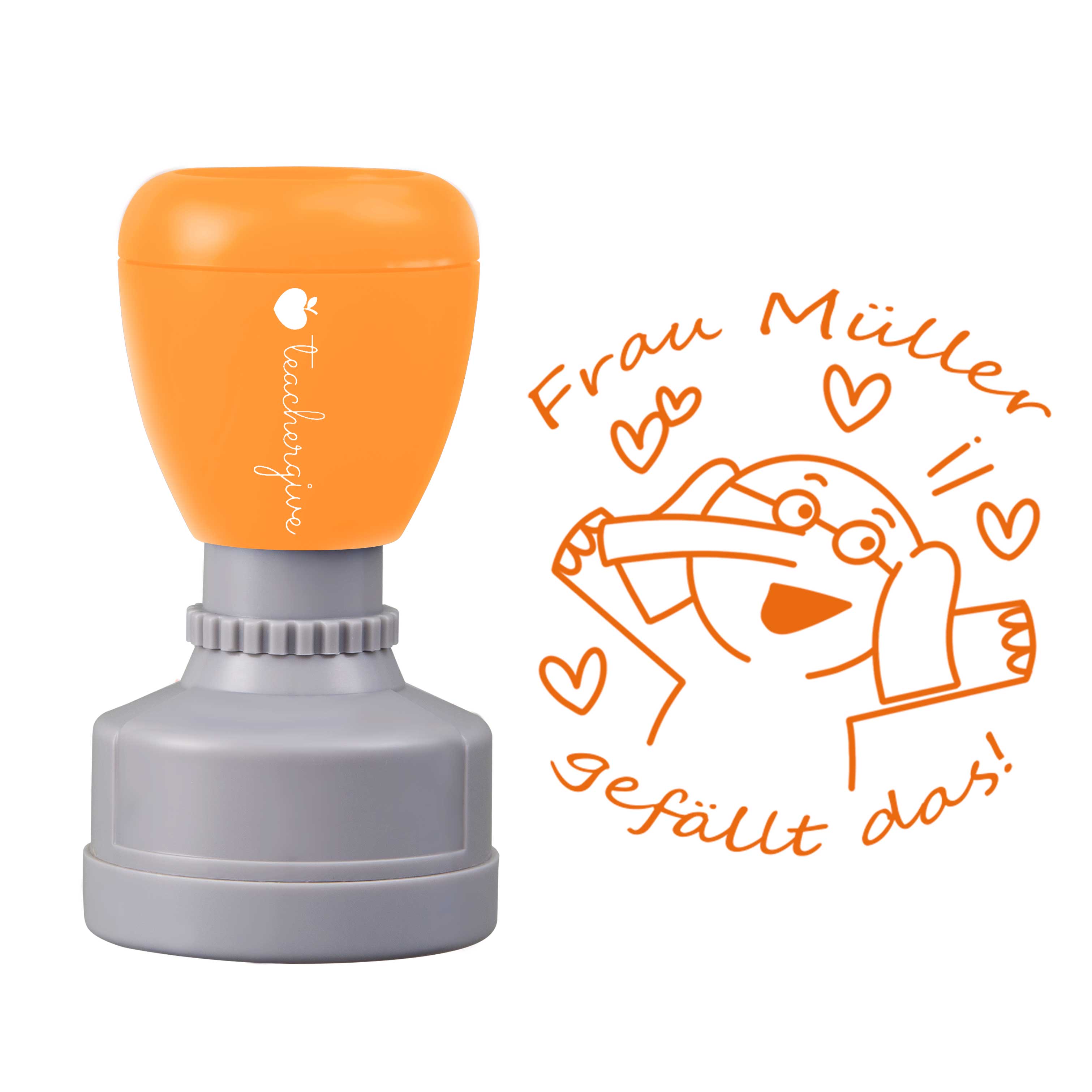 Personalisiert Name gefällt das Lehrer Stempel