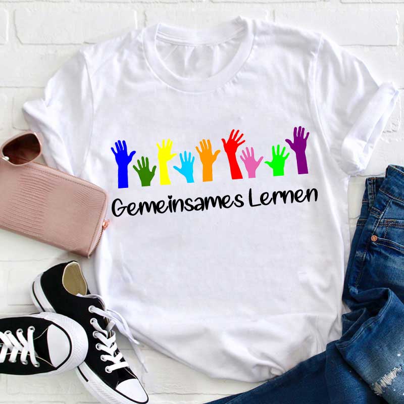 Gemeinsames Lernen Lehrer T-Shirt
