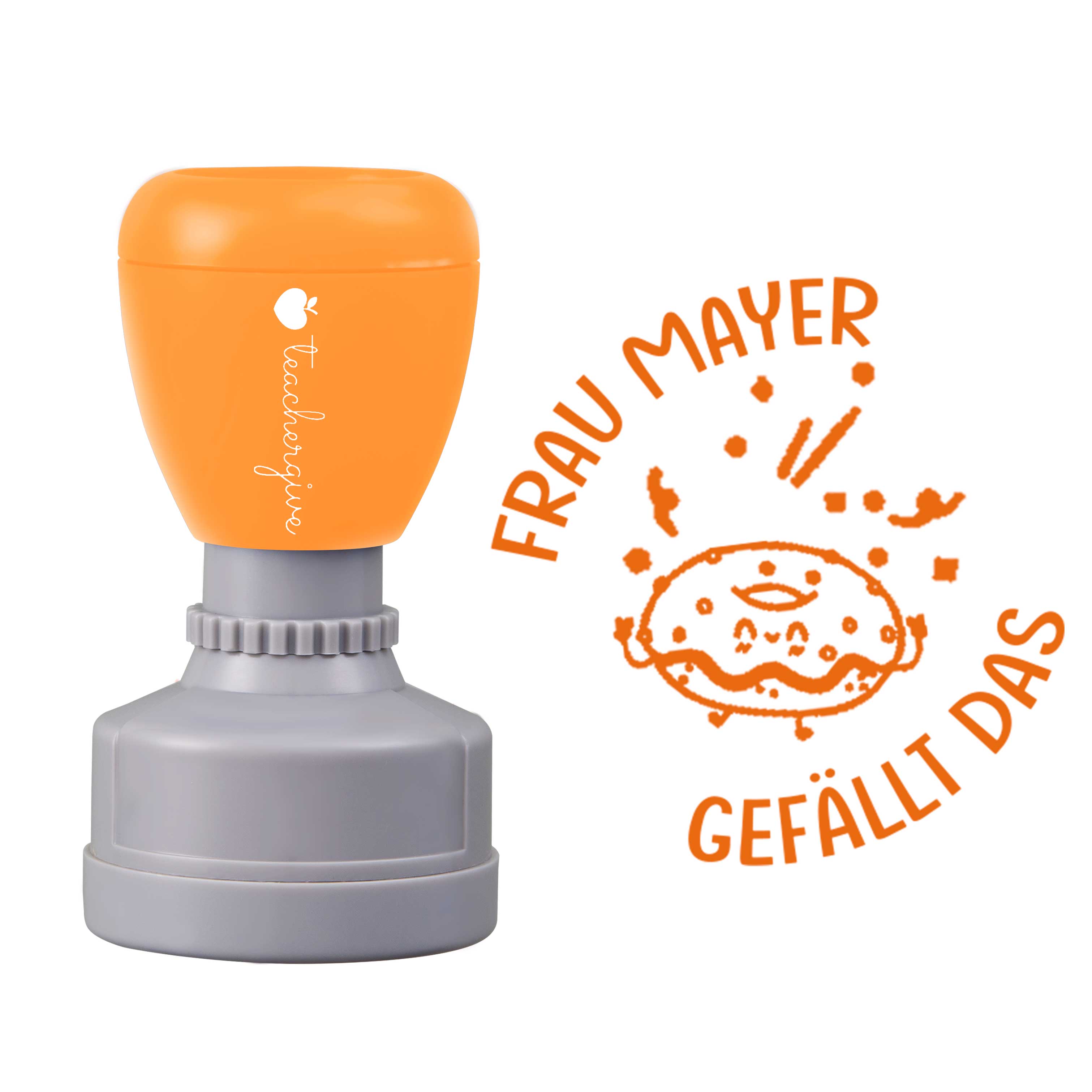 Personalisiert gefällt das Lehrer Stempel