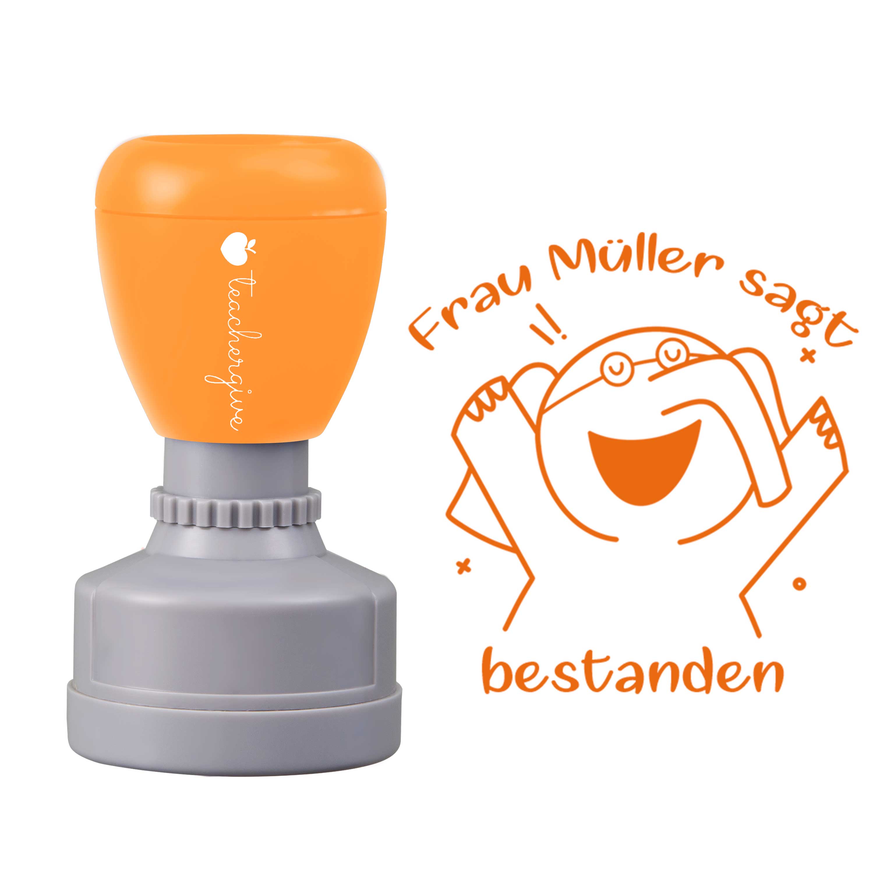 Personalisiert Name Sagt Bestanden Lehrer Stempel