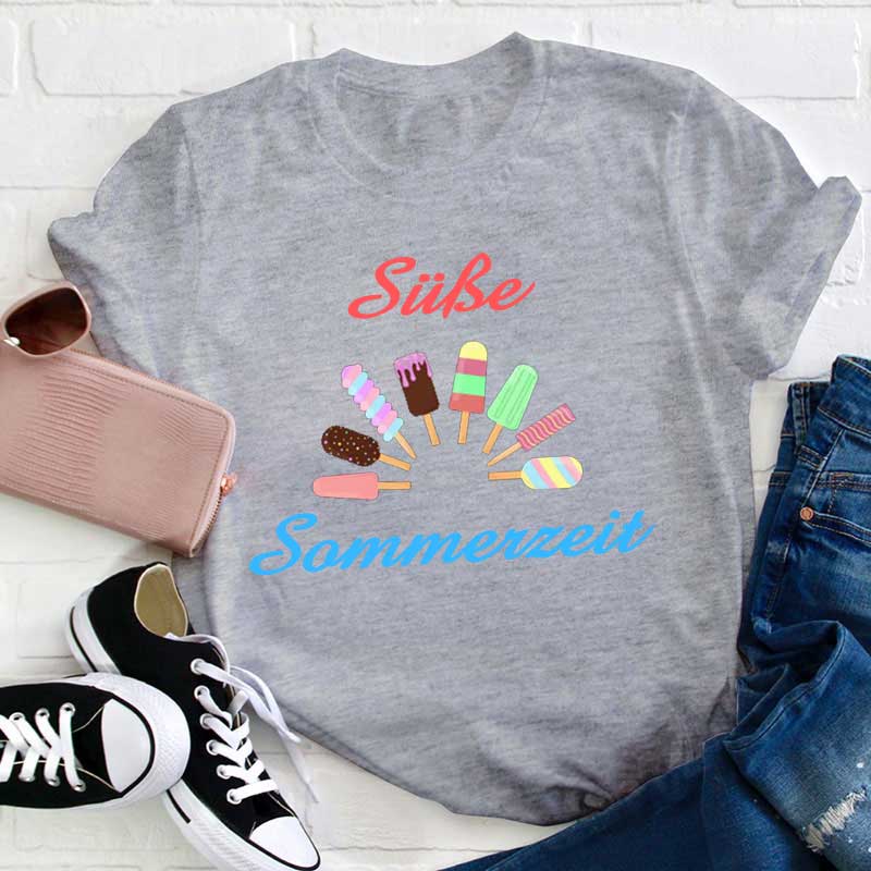 Süße Sommerzeit Lehrer T-Shirt