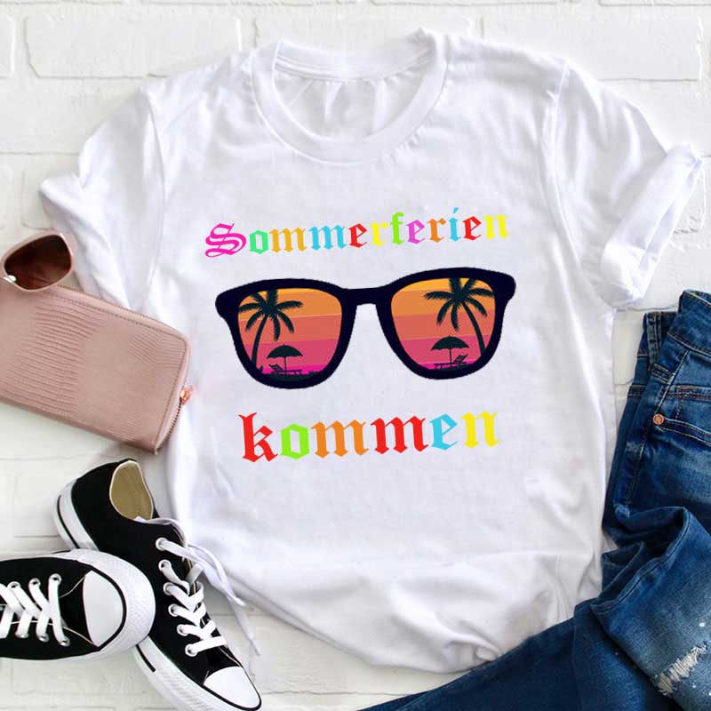 Sommerferien kommen Lehrer T-Shirt