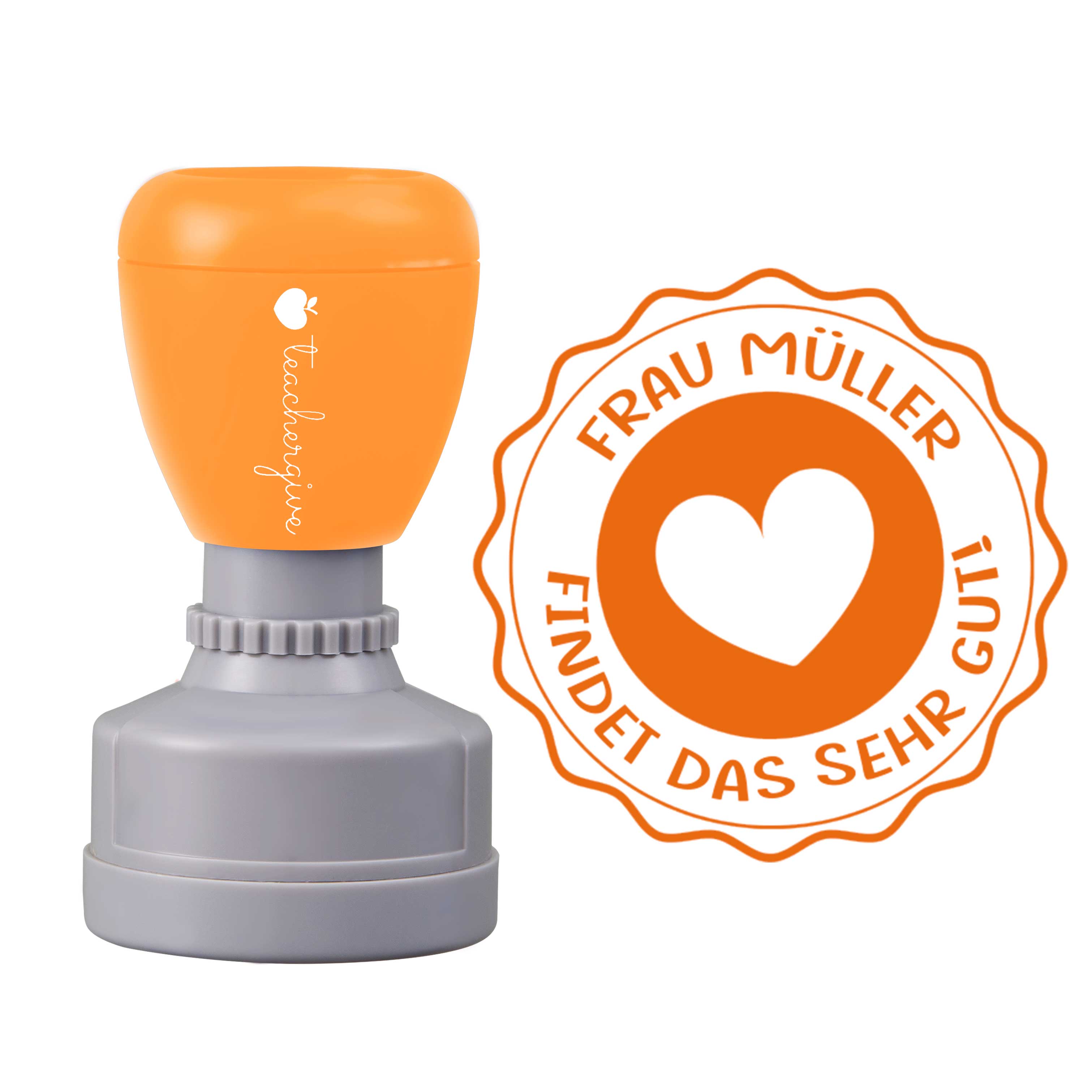 Personalisiert Name findet das sehr gut Lehrer Stempel