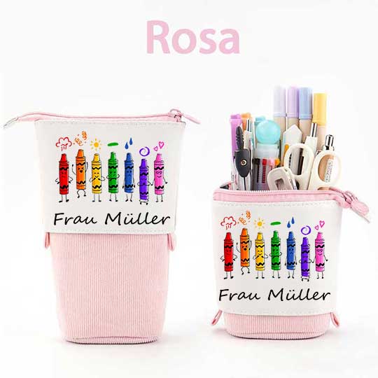 Personalisiert Name Farbstifte Federmäppchen Mäppchen