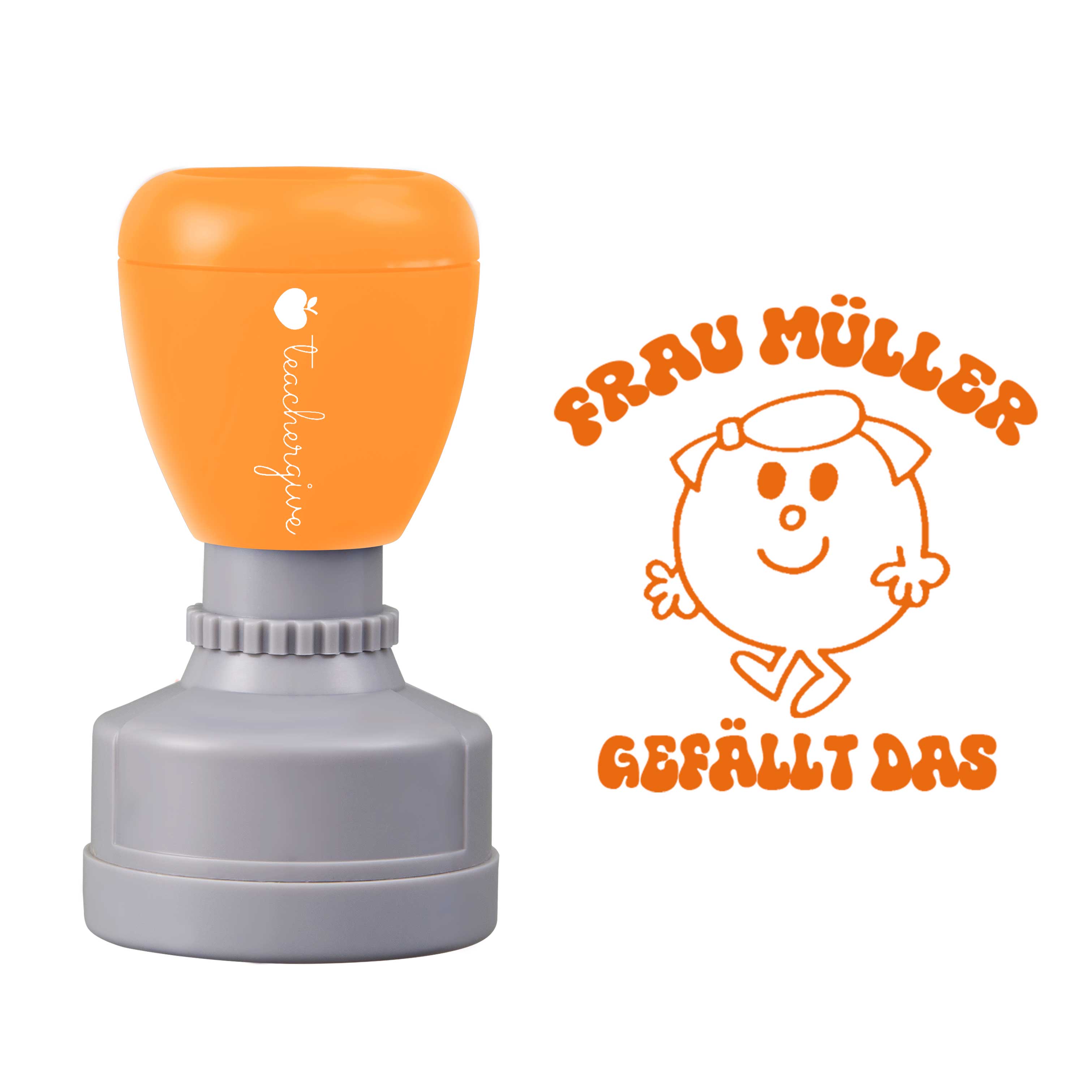 Personalisiert gefällt das Lehrer Stempel